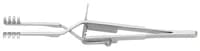 Henry Schein Self-Retaining Retractor, 4" Stainless Steel, Black Prong - Retr Self Retaining Bl Prong - Image 1