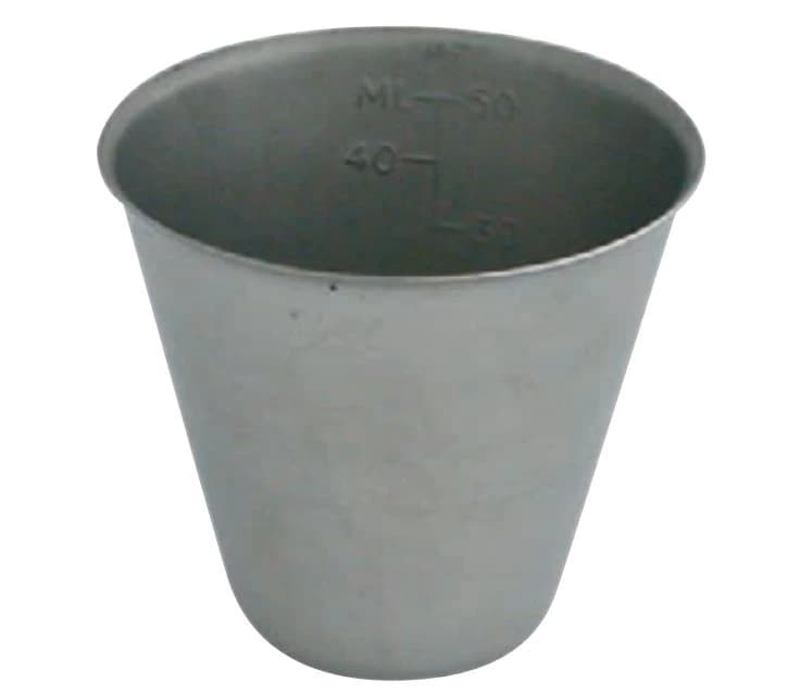 Medicine Cup, Stainless Steel, Silver, 2 oz (50 ml), 2-3/8" - Cup Medicine SS 50ml - Image 1