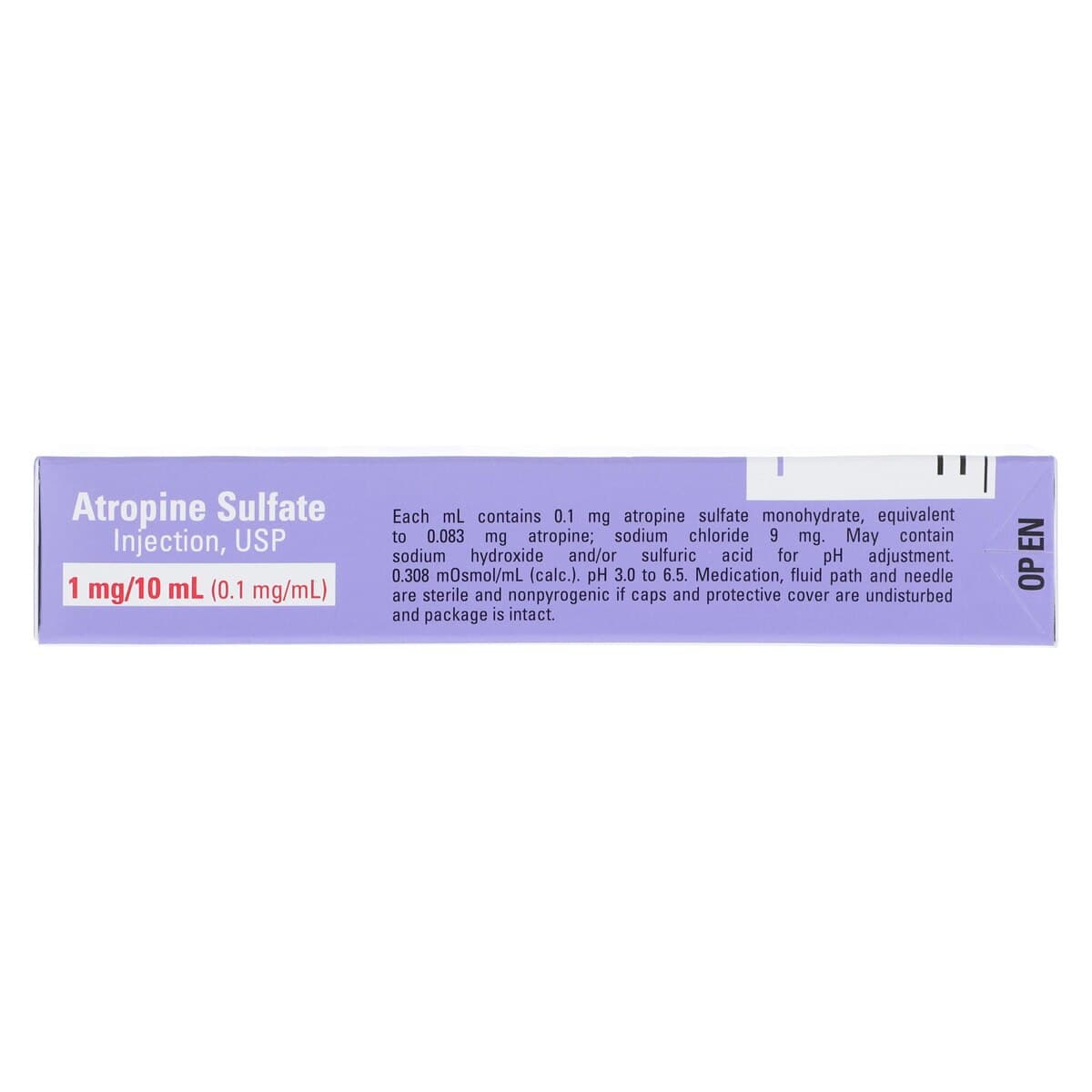 Atropine Sulfate Injection 0.1 mg/mL, Abboject LifeShield Syringe, 10 mL, Each thumbnail 4