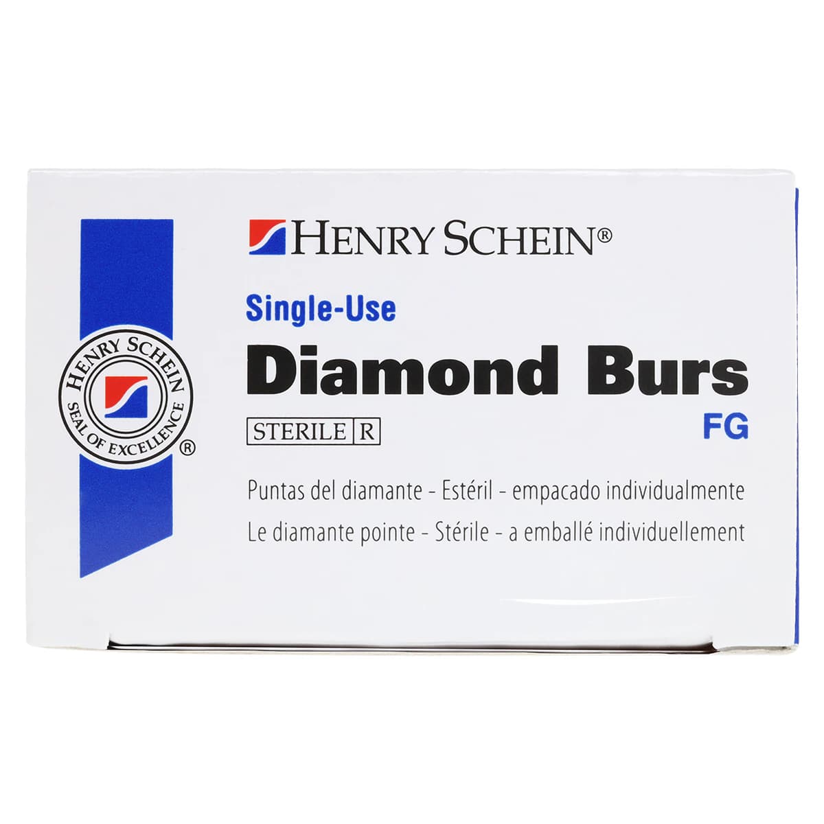 HSI Round FG Diamond Burs, Single Use, Coarse, 801-010C, 25/Box thumbnail 5