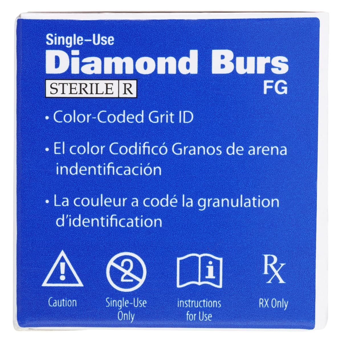 HSI Round FG Diamond Burs, Single Use, Coarse, 801-010C, 25/Box thumbnail 6