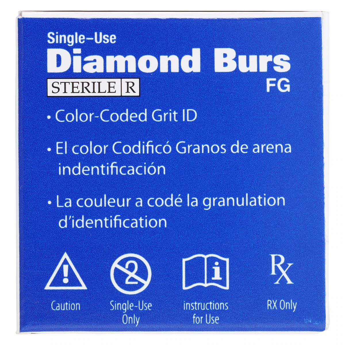 HSI Round End Taper FG Diamond Burs, Single Use, Coarse, 856-014C, 25/Box thumbnail 6