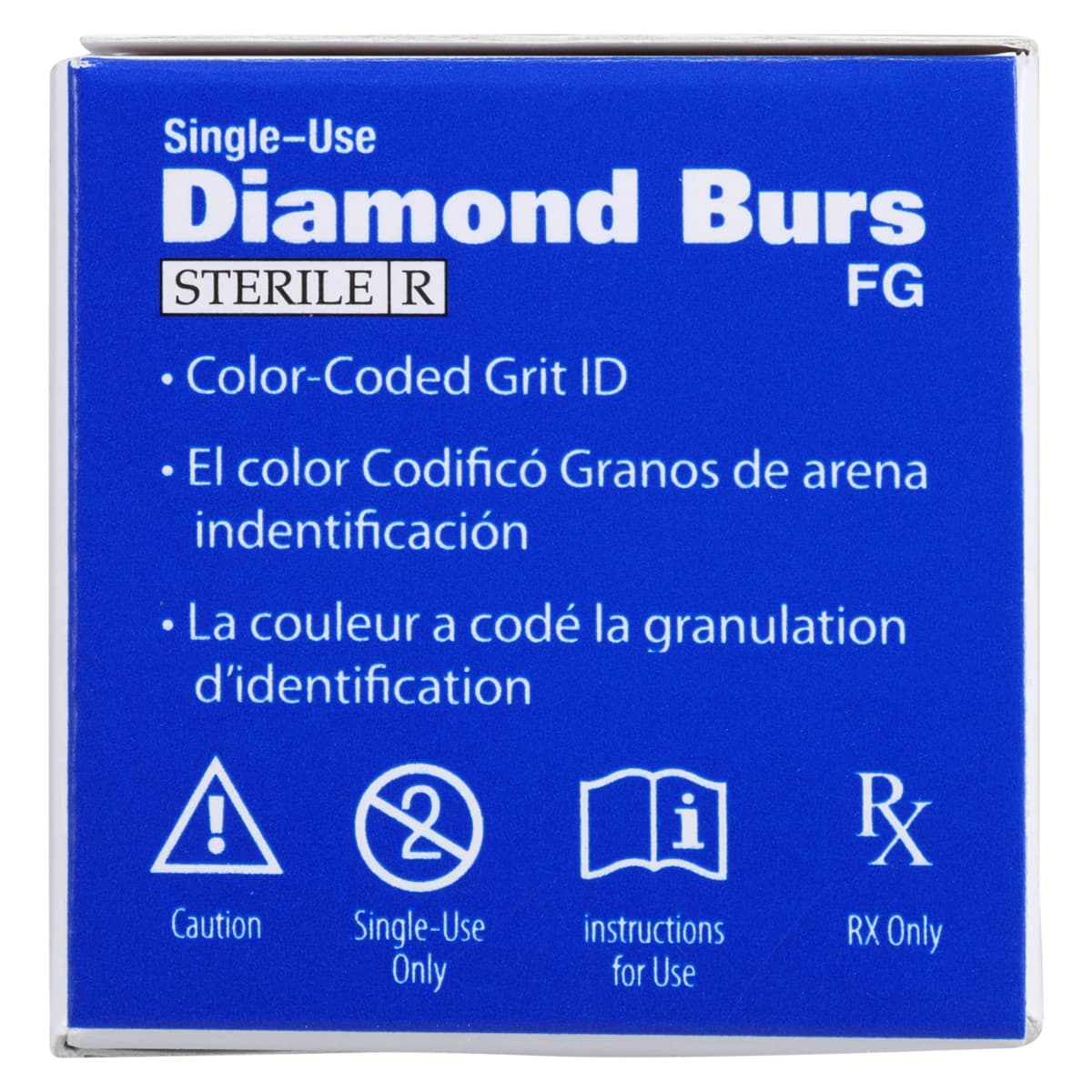 HSI Round End Taper FG Diamond Burs, Single Use, Coarse, 856L-018C, 25/Box thumbnail 7