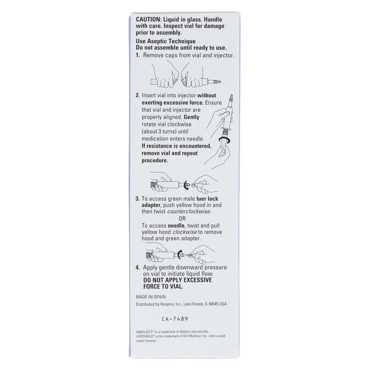 Atropine Sulfate Injection 0.1 mg/mL, Abboject LifeShield Syringe, 5 mL, Each thumbnail 2