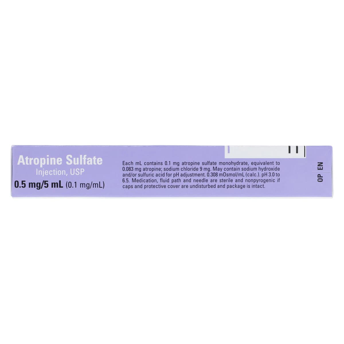 Atropine Sulfate Injection 0.1 mg/mL, Abboject LifeShield Syringe, 5 mL, Each thumbnail 3