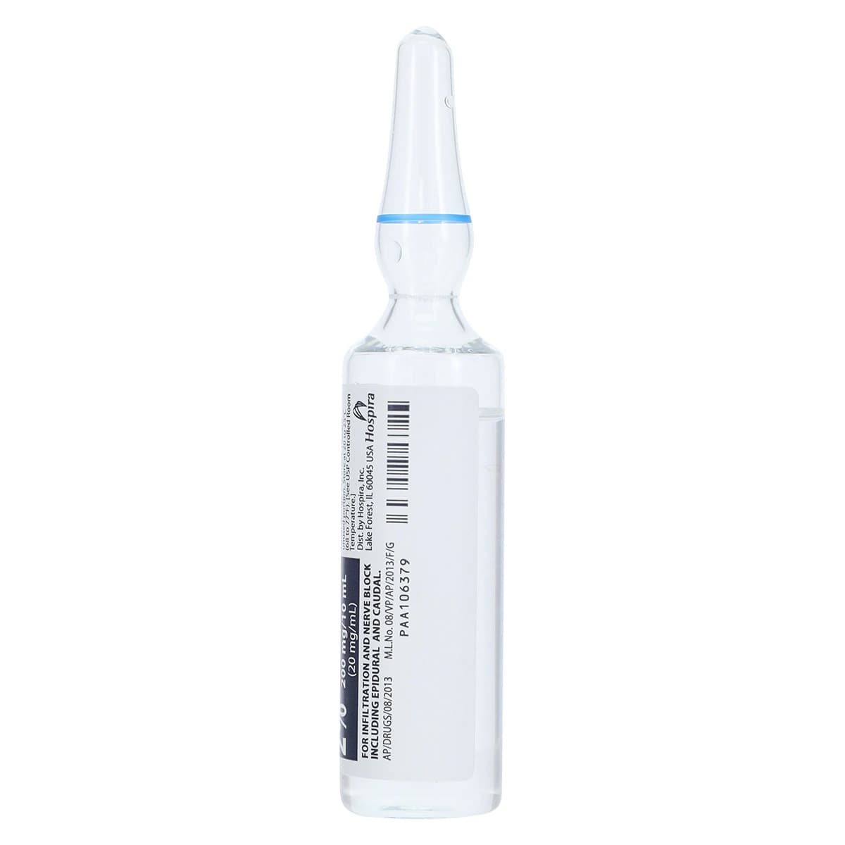 Lidocaine HCl Injection 2% Preservative-Free Ampule 10mL, 25/Package (Pfizer Injectables) thumbnail 4