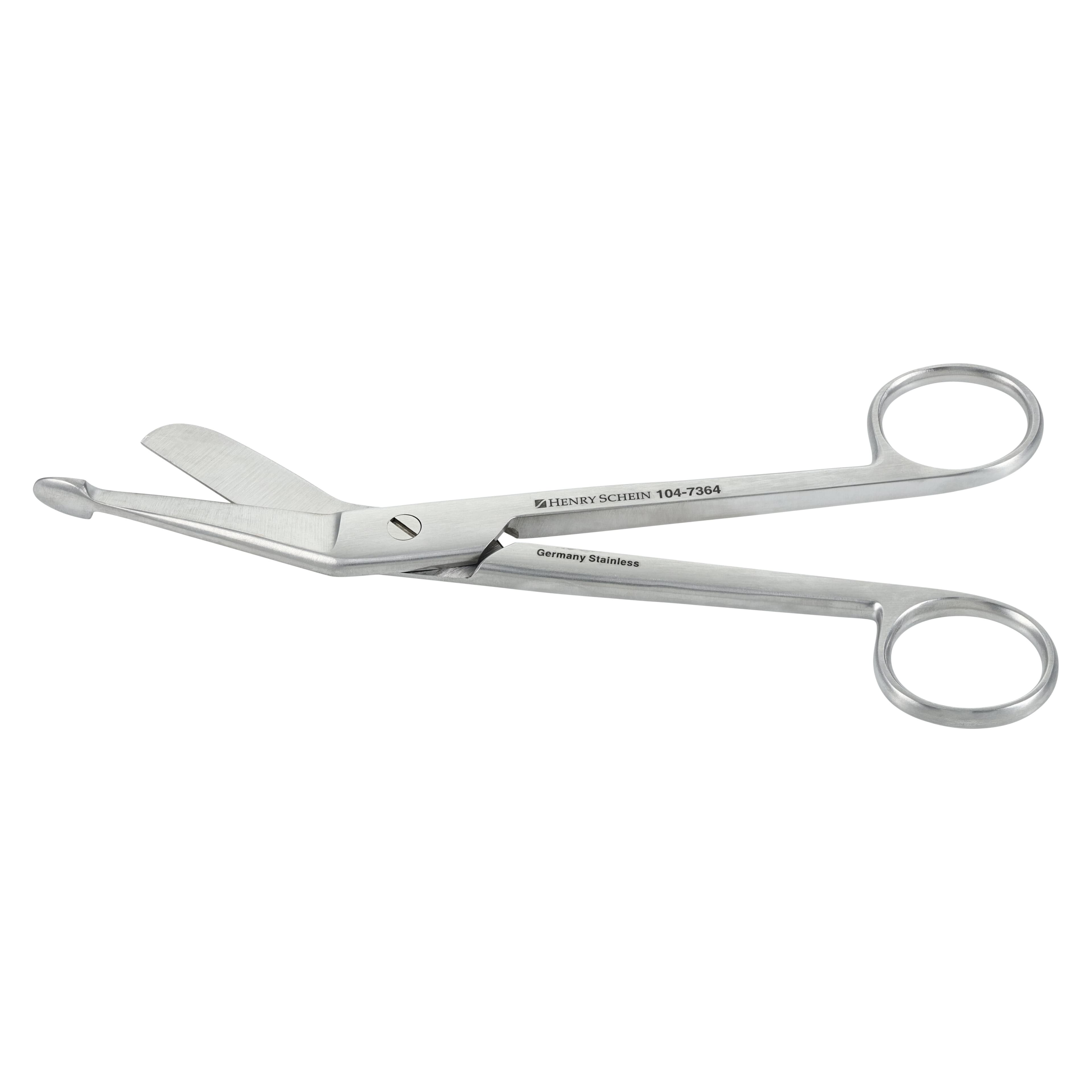 Henry Schein Lister Bandage Scissors, Angled, 7-1/4", Stainless Steel thumbnail 2