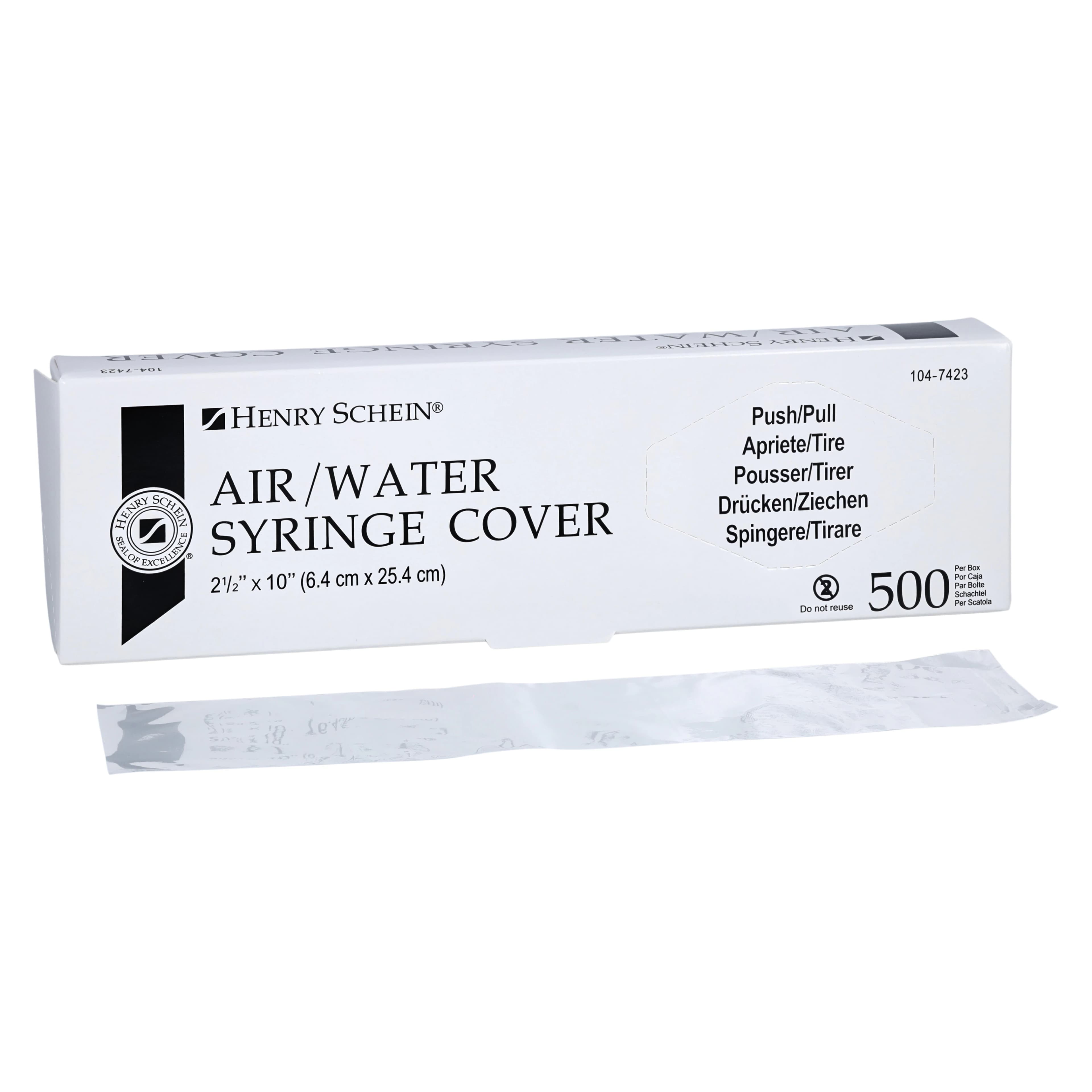 Henry Schein Air/Water Syringe Barrier Sleeve, 2.5 in x 10 in, Clear, Latex-Free, 500/Box thumbnail 2