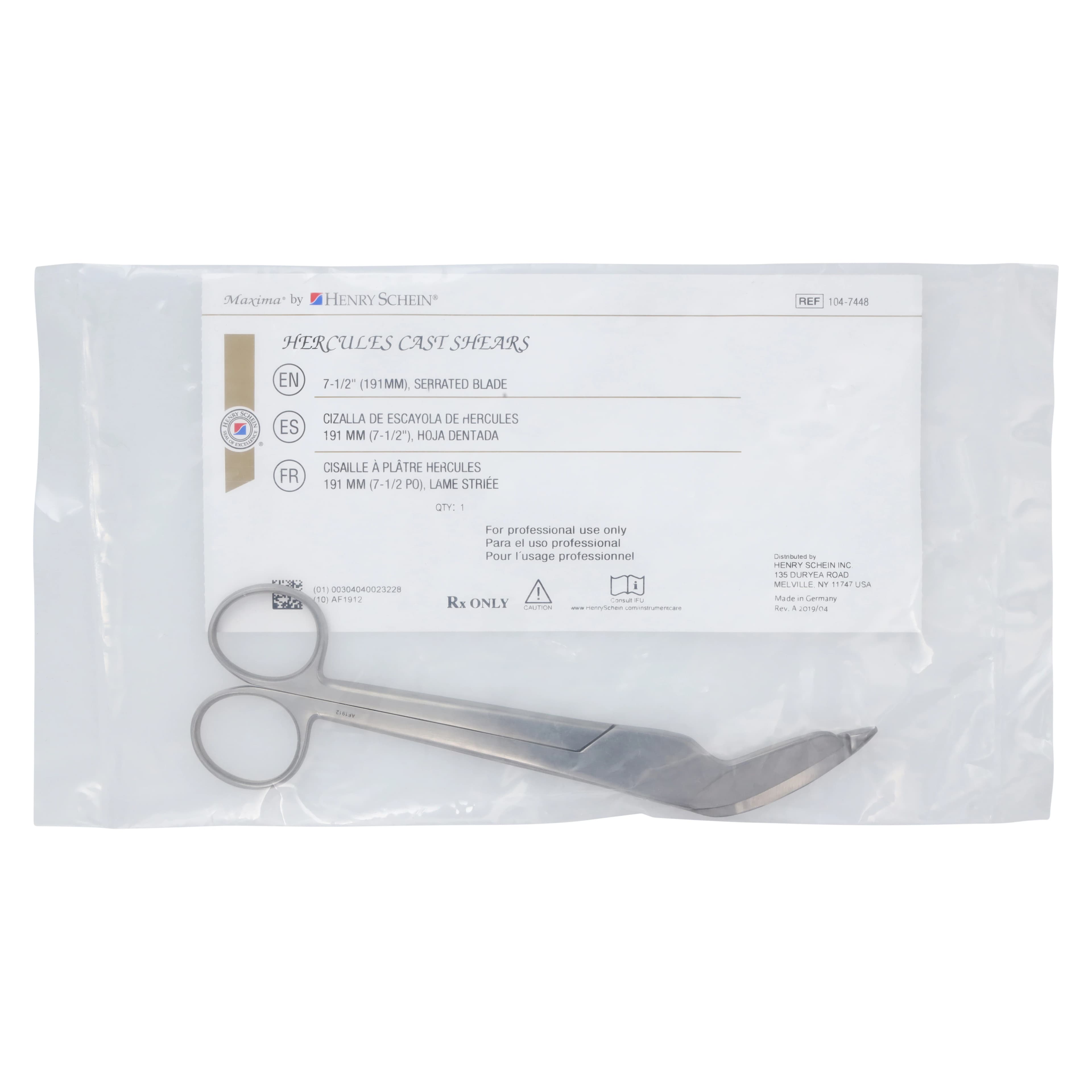 Henry Schein Hercules Bandage & Plaster Shears, 7-1/2" Stainless Steel, Each thumbnail 5
