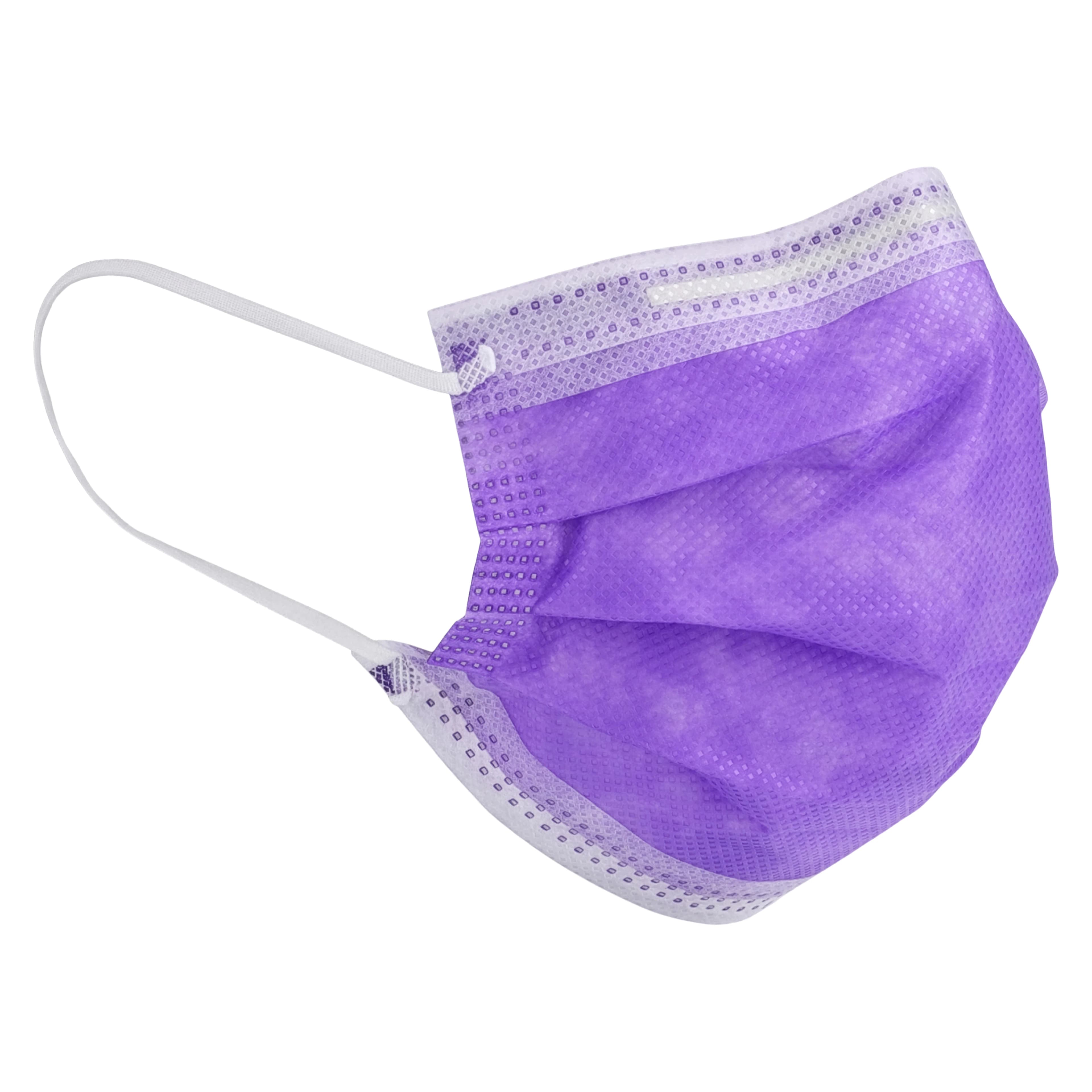 Criterion Earloop Mask L2, ASTM Level 2, Lavender, Disposable, 50/Box thumbnail 3