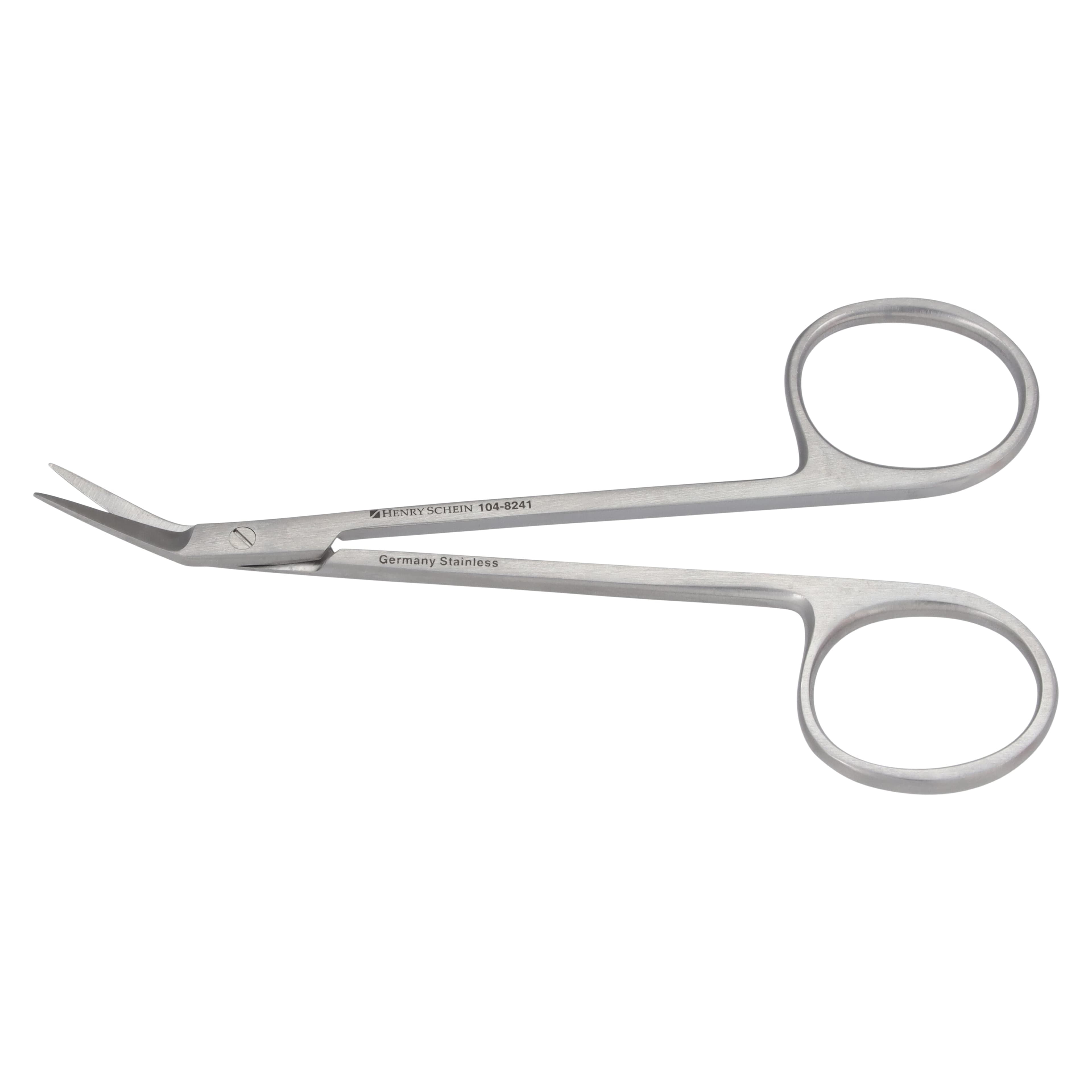 Henry Schein O'Brien Stitch Scissors, Angled, 3-1/2" (9 cm), German Stainless Steel, Each thumbnail 2