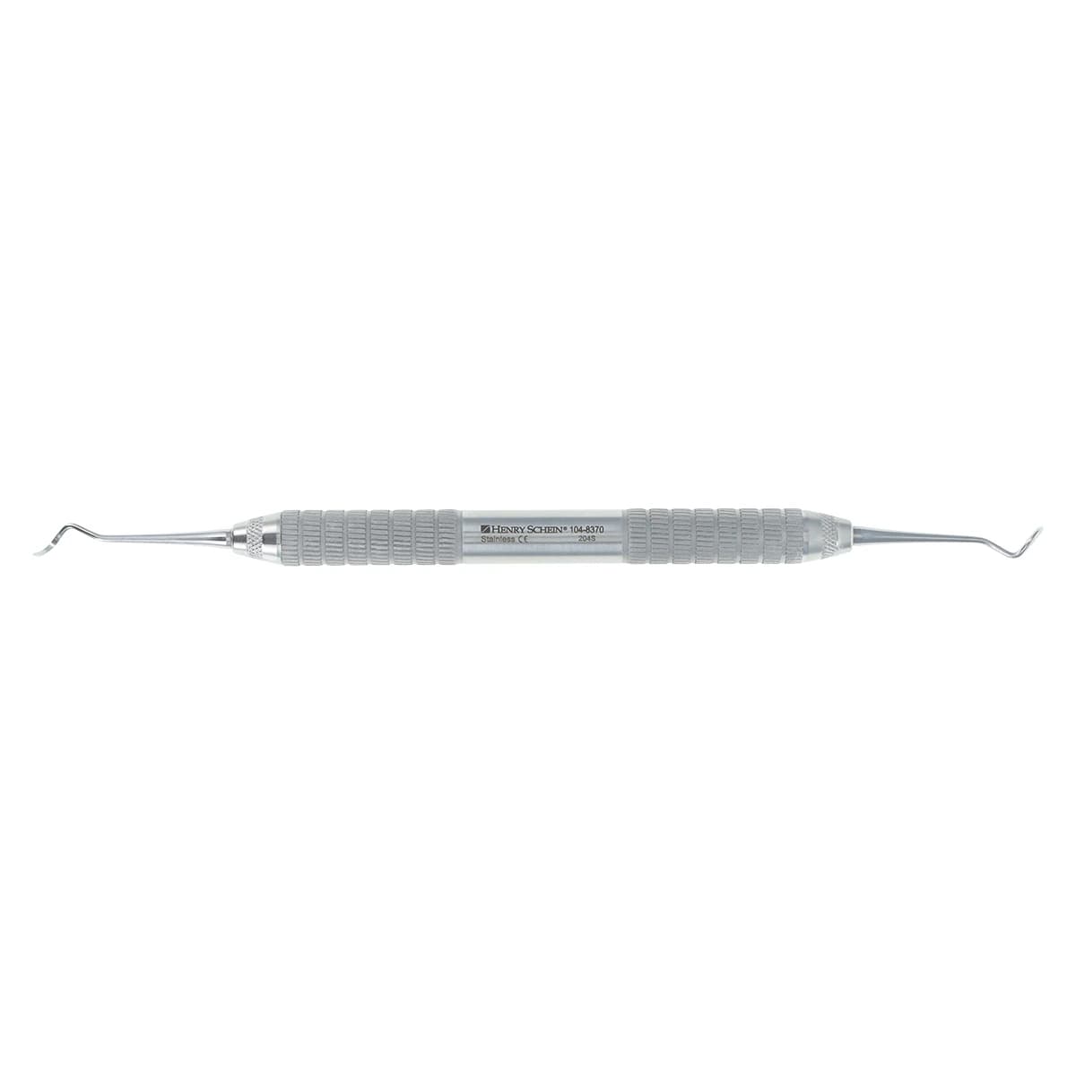 Henry Schein MaxiGrip Sickle Scaler Double End 204S, 9.5 mm, Stainless Steel, Each - 204S Scaler - Image 1