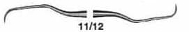 MaxiGrip Gracey Curette, Double End, Size 11/12, 9.5mm, Stainless Steel, Each - 11/12 Gracey Curette - Image 1