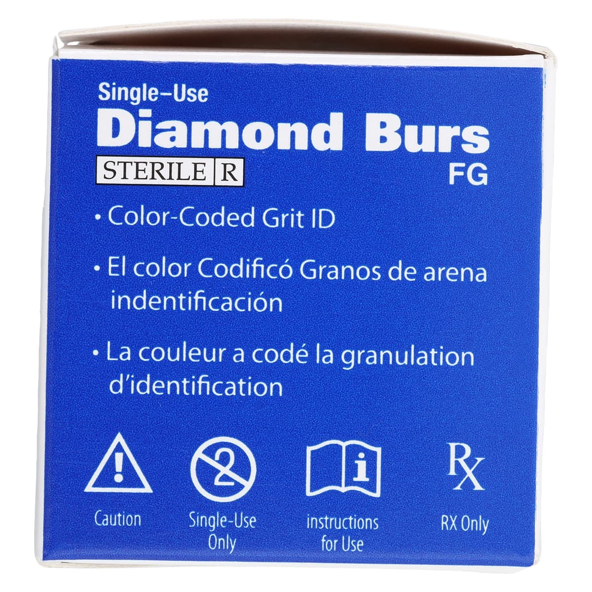 HSI Flat End Cylinder FG Diamond Burs, Single Use, Medium, 835-010M, 25/Box thumbnail 6