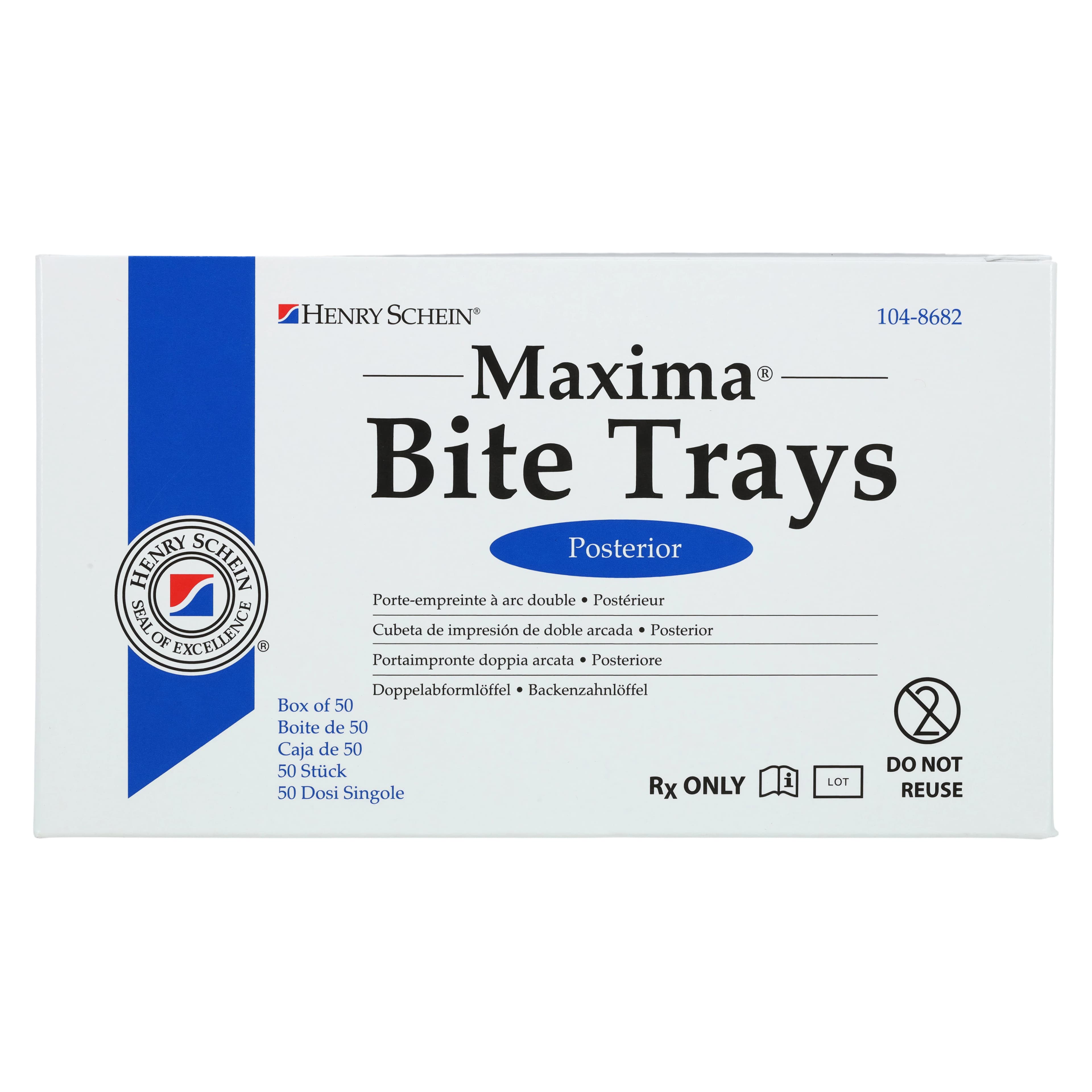 Maxima Bite Trays, Dual Arch Posterior, 50/Box thumbnail 6