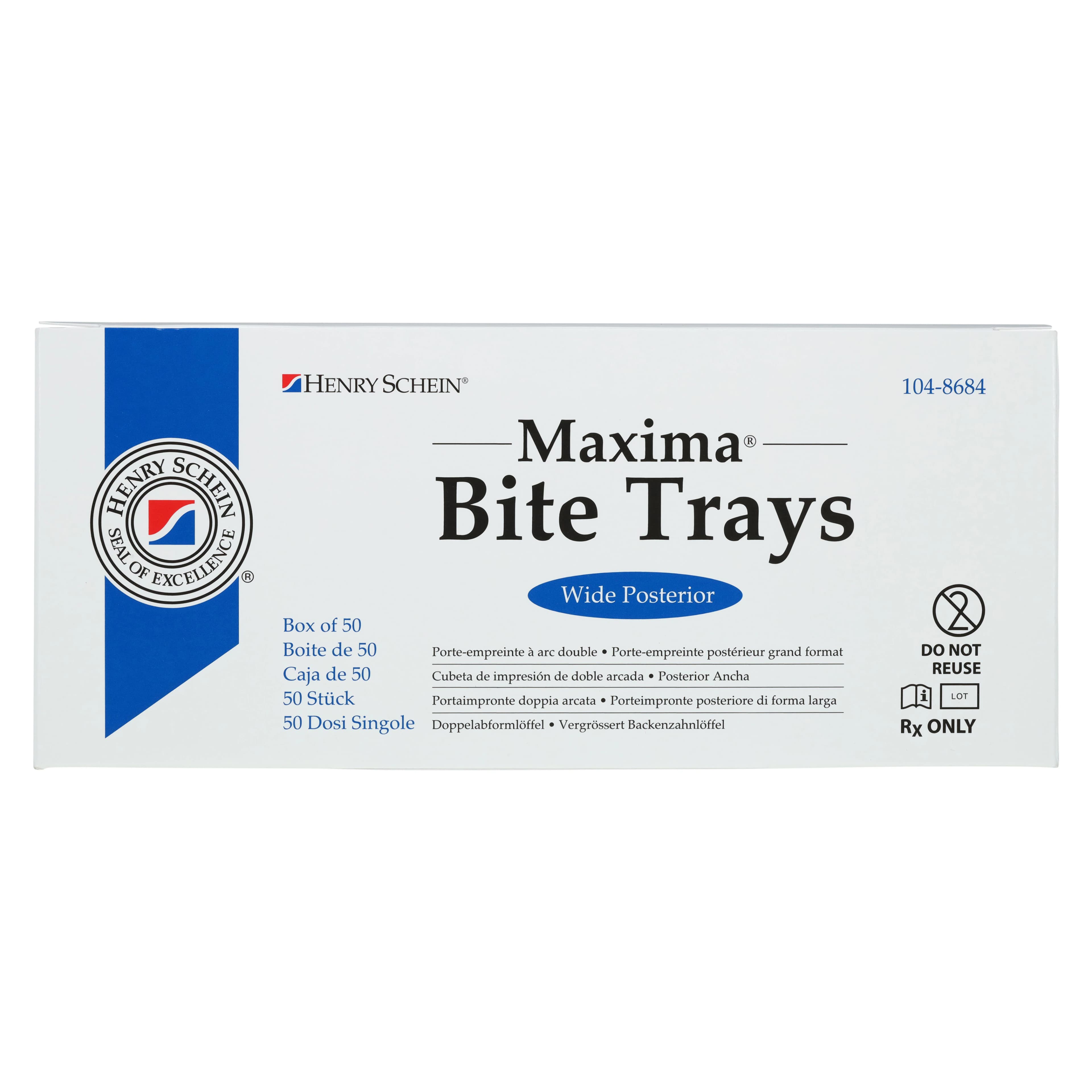 Maxima Bite Trays, Dual Arch, Posterior Wide, 50/Box thumbnail 6