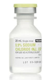 Pfizer Sodium Chloride 0.9% Injection, Preservative-Free, Single-Dose Vial, 20mL, 25/Package - HPG Sodium Chl Inj SDV 20mL - Image 1