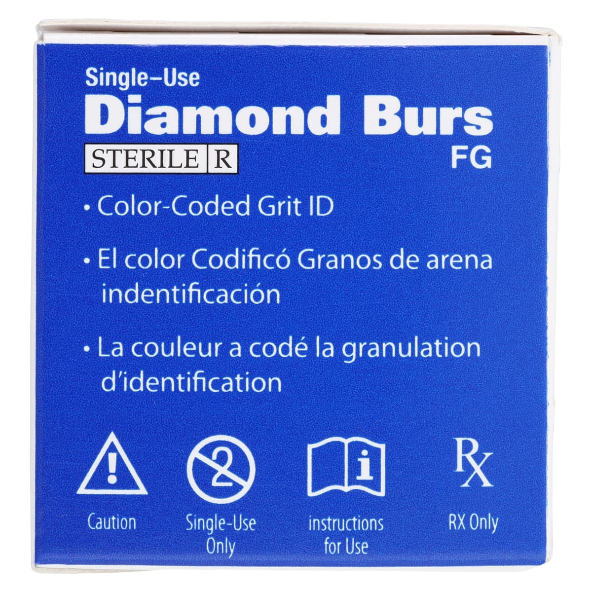 HSI Flat End Taper FG Diamond Burs, Single Use, Coarse, 25/Box, 847-018C thumbnail 6