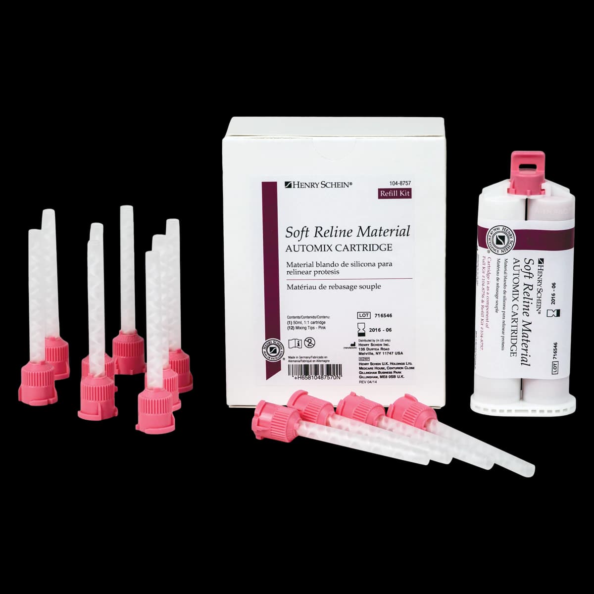 Soft Reline Material Refill, Automix Cartridge thumbnail 2