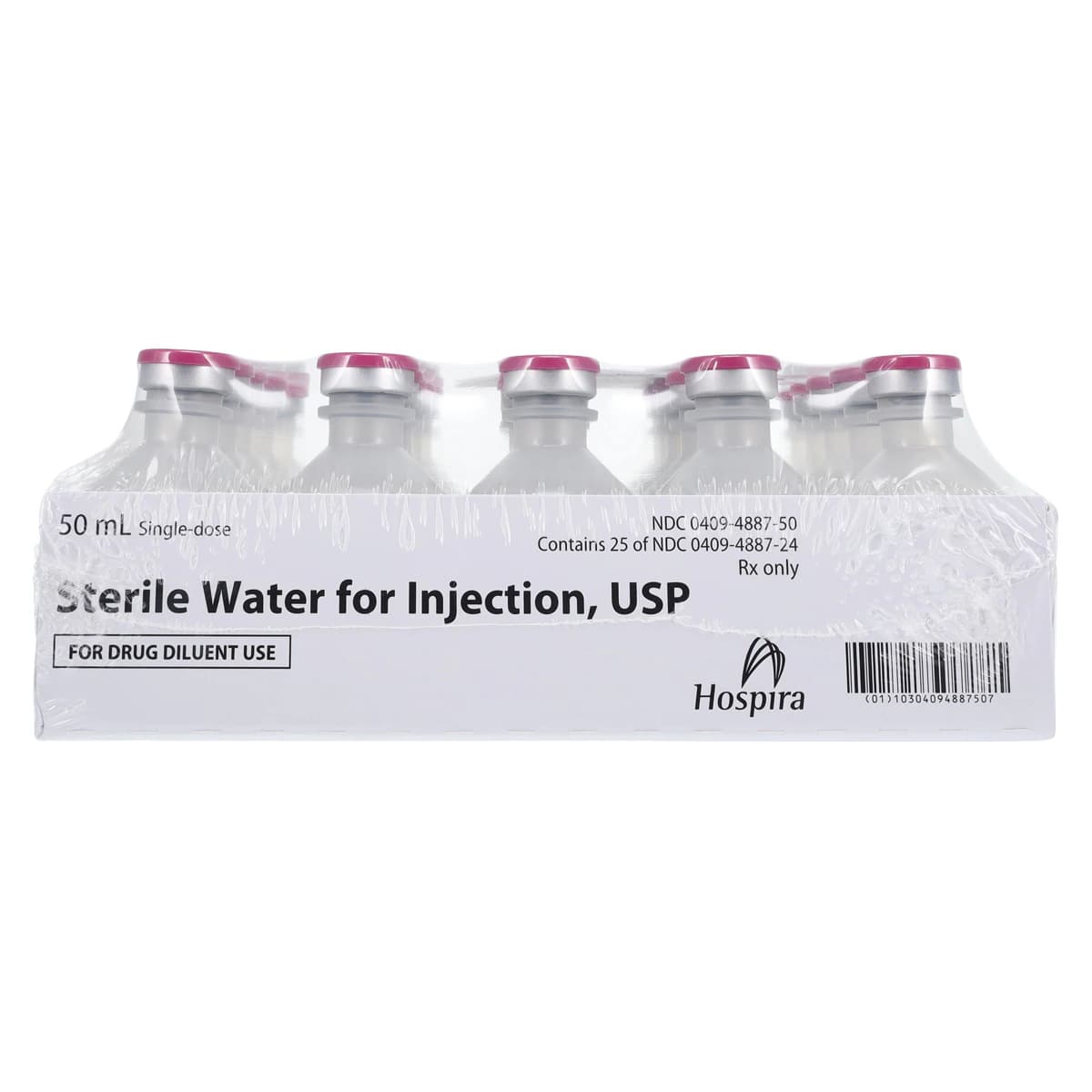 Pfizer Sterile Water for Injection, Preservative-Free (PF), Single Dose Vial (SDV), 50mL, 25/Package thumbnail 2