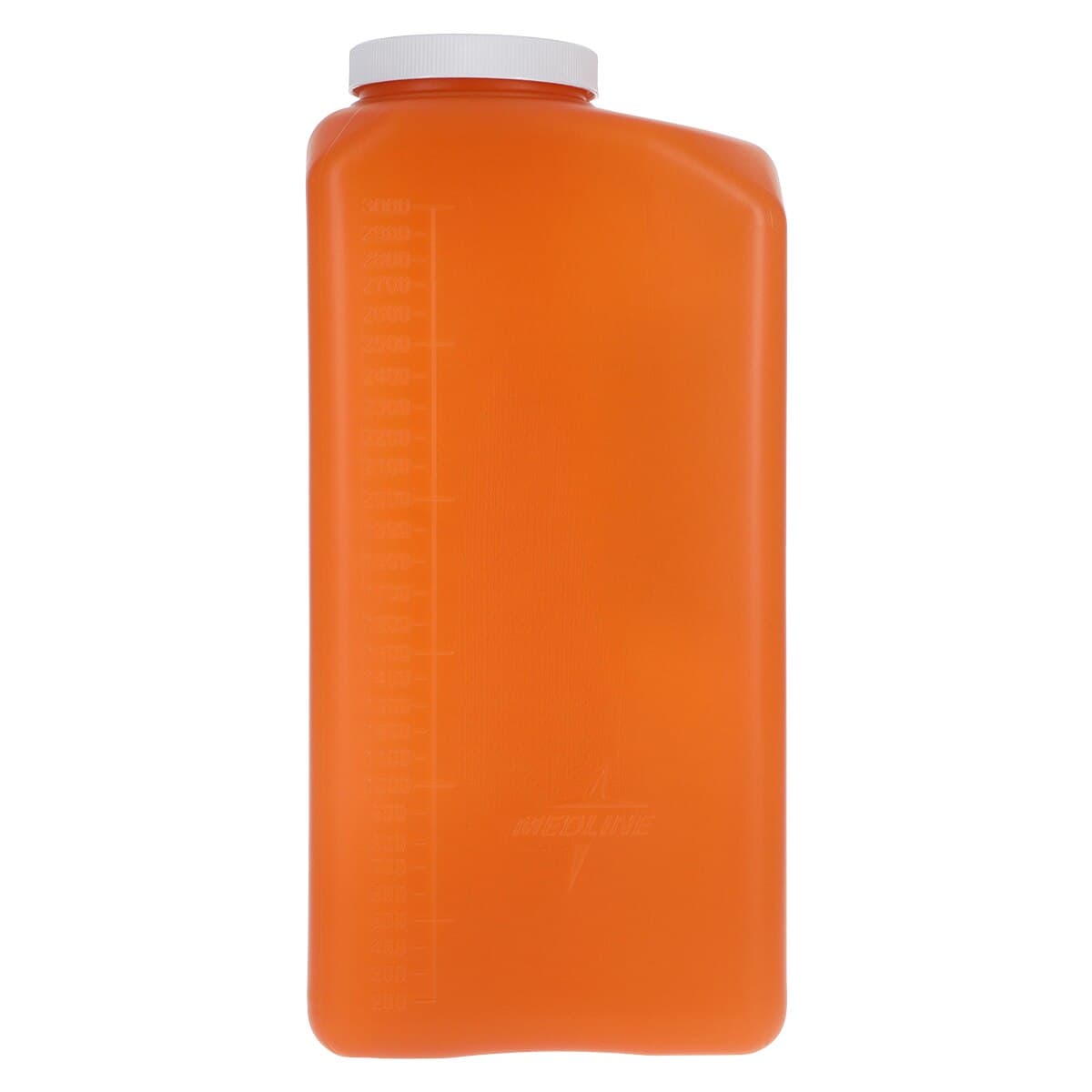 Medline 24-Hour Urine Collection Container, 3000 mL, Amber Plastic, Graduated, with Ice Pack, 20/Case thumbnail 2