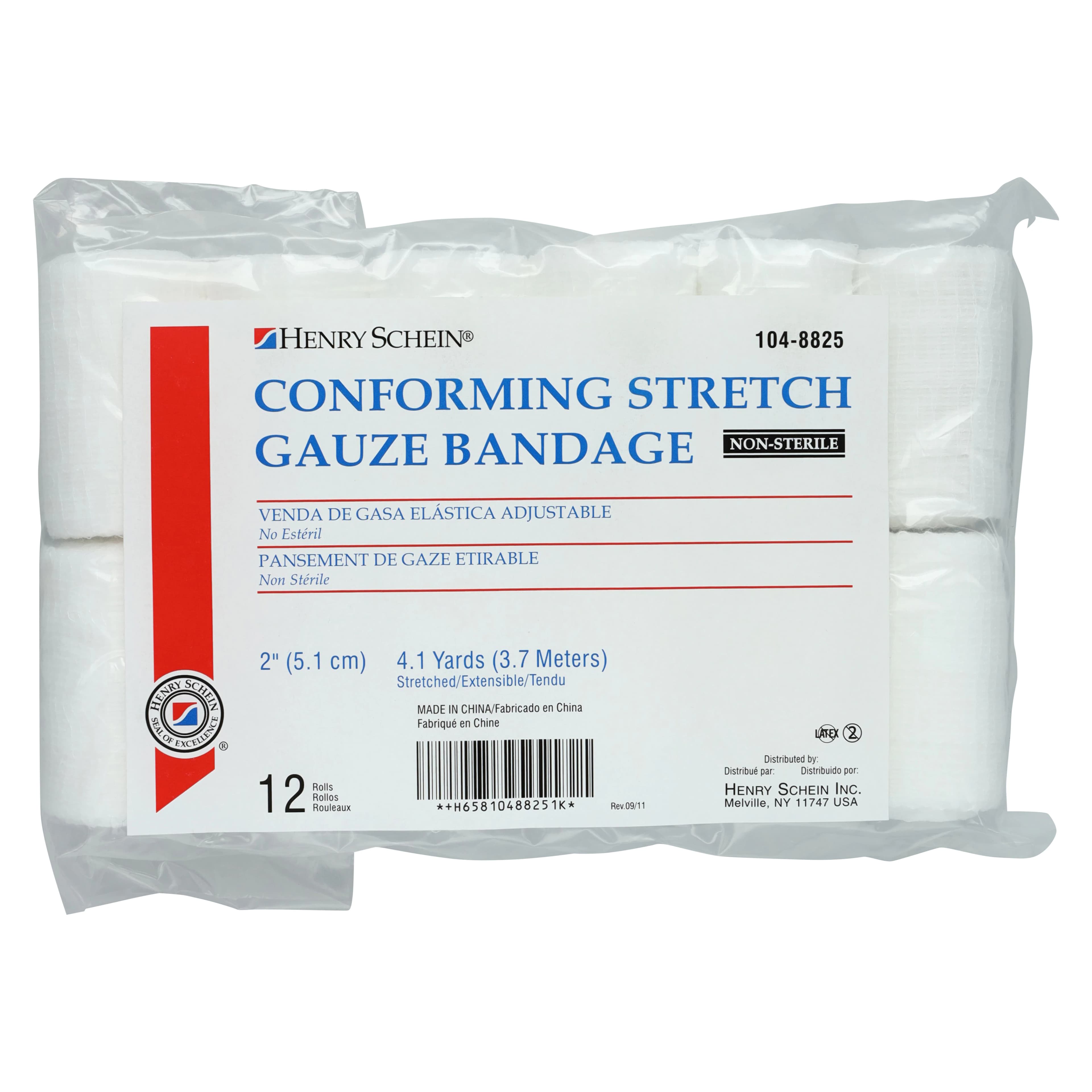 Conforming Bandage Gauze, 2" x 4.1 yd, 6 Ply, Non-Sterile, 12/Bag thumbnail 3