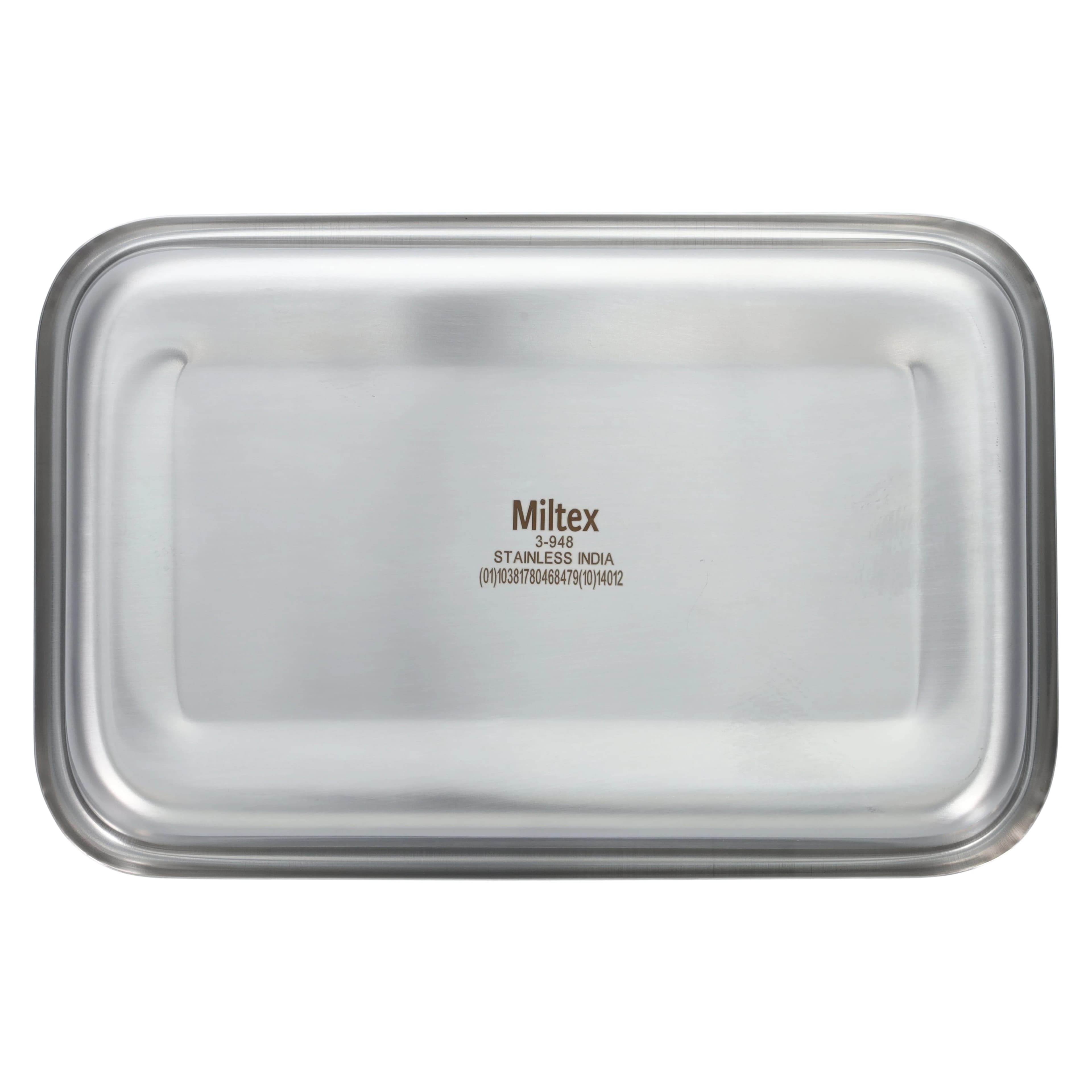 Miltex-Integra Solid Instrument Tray, Stainless Steel, 10" x 6" x 2-1/2" thumbnail 3