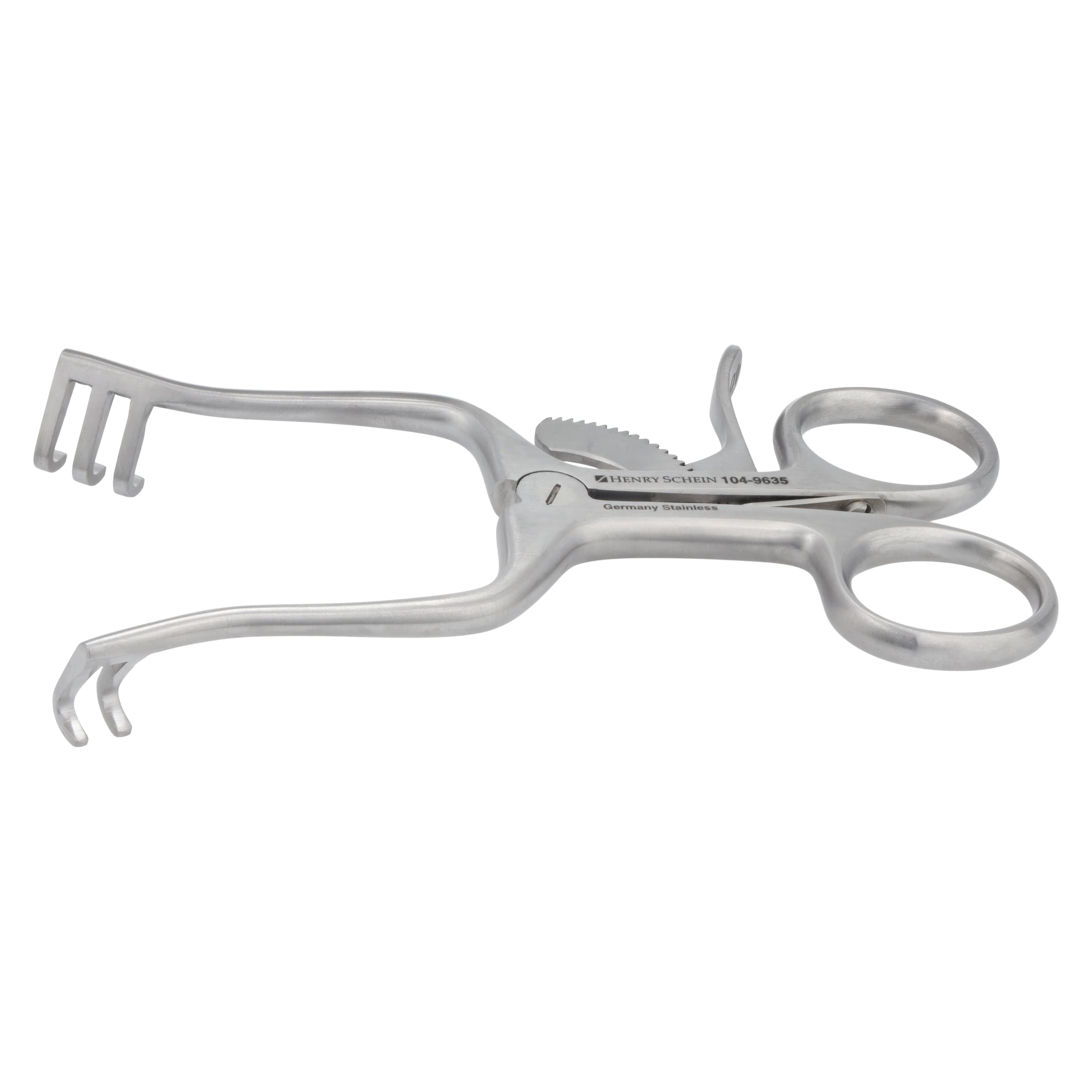 Henry Schein Weitlaner Retractor, 4", Stainless Steel, Blunt 2x3 Teeth thumbnail 2