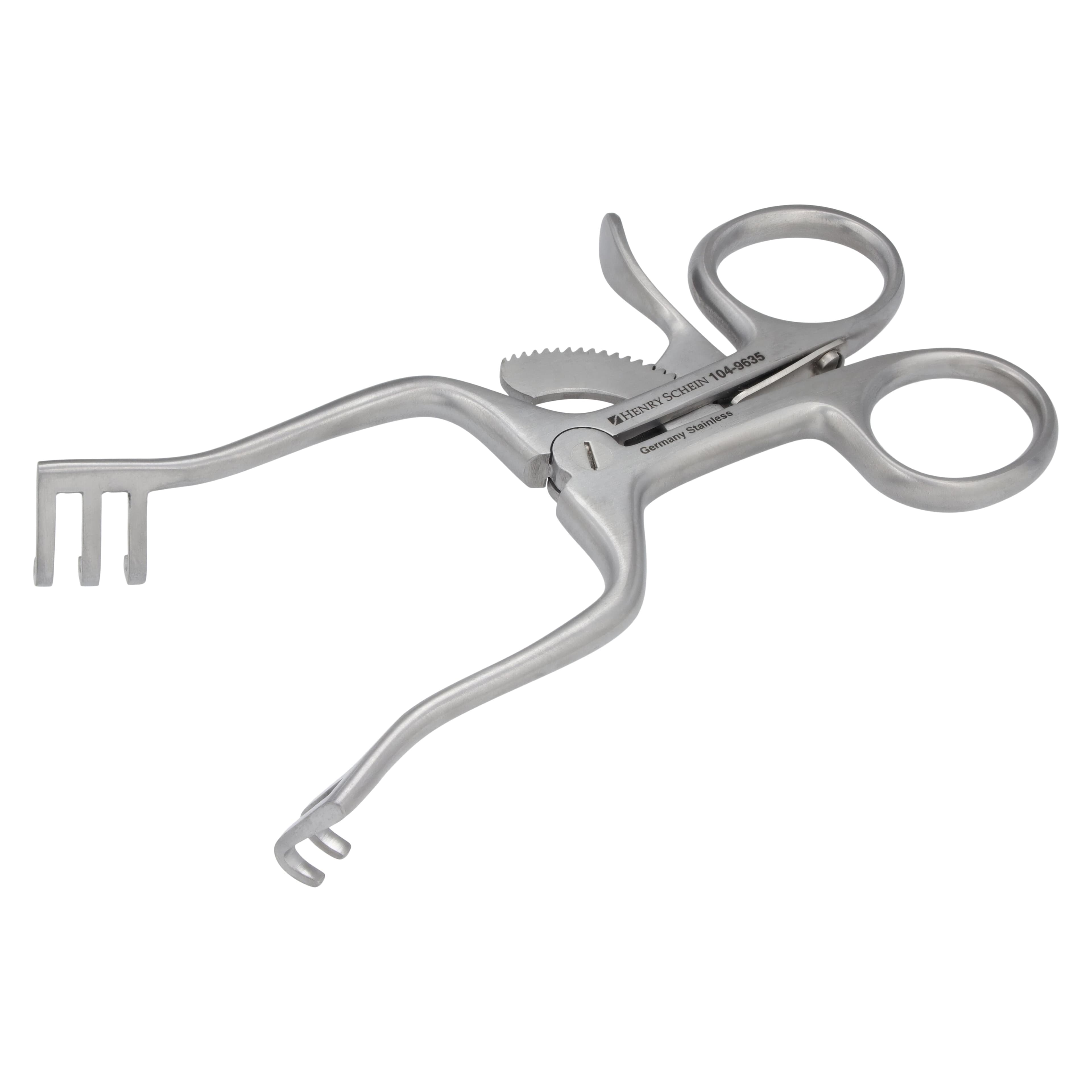 Henry Schein Weitlaner Retractor, 4", Stainless Steel, Blunt 2x3 Teeth thumbnail 3