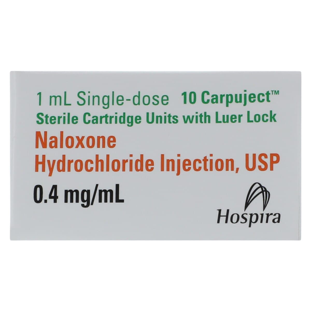 Naloxone HCl Injection 0.4 mg/mL, Carpuject Syringe, 1 mL, No Needle (Pfizer Injectables) thumbnail 3