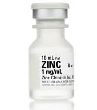 Zinc Chloride Injection 1 mg/mL, Preservative-Free, Single-Dose Vial, 10 mL, 25/Package - Zinc Chloride Inj PF SDV 10mL - Image 1