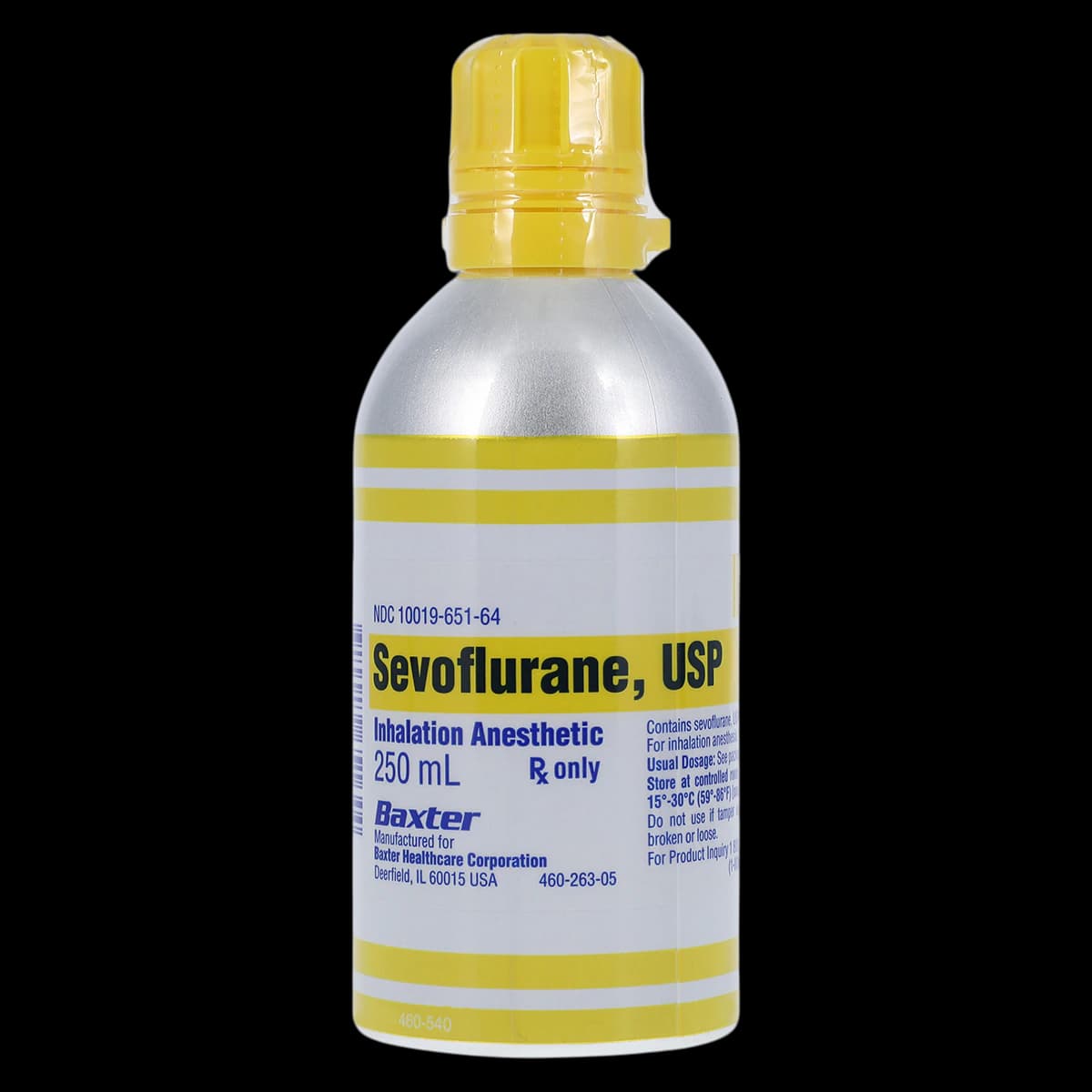 Sevoflurane Inhalation Solution 100%, 250 mL Bottle, 6/Package - Sevoflurane Inhal Liquid - Image 1