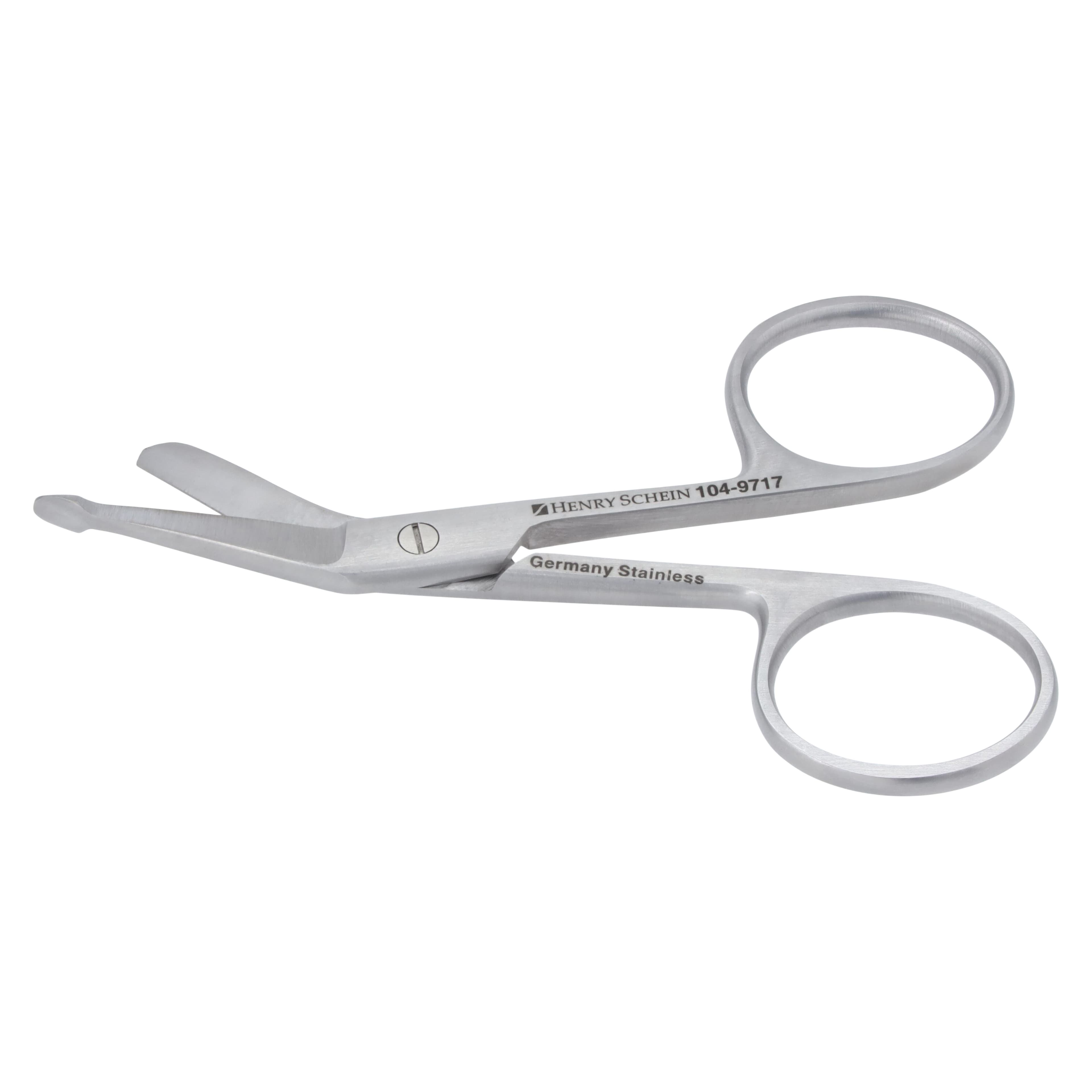 Henry Schein Lister Bandage Scissors, Angled, 3-1/2" Stainless Steel, Each - Scissors Lister Bandage - Image 1