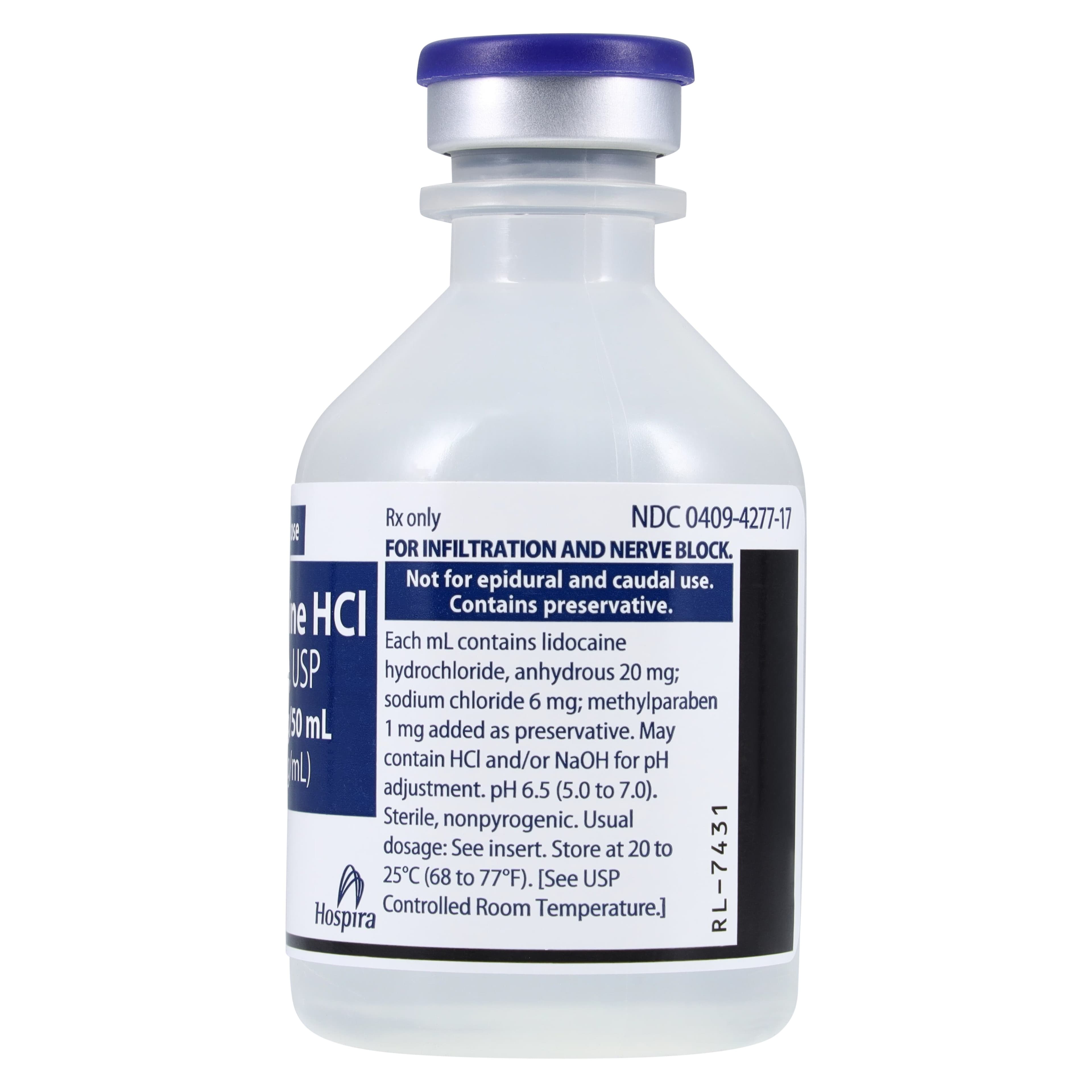 Lidocaine HCl Injection 2% Multiple-Dose Vial, 50 mL, 25/Package thumbnail 4
