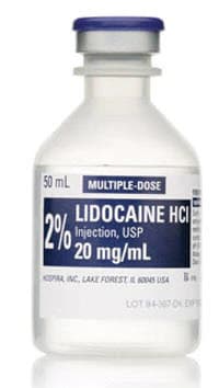 Lidocaine HCl Injection 2% Multiple-Dose Vial, 50 mL, 25/Package thumbnail 2