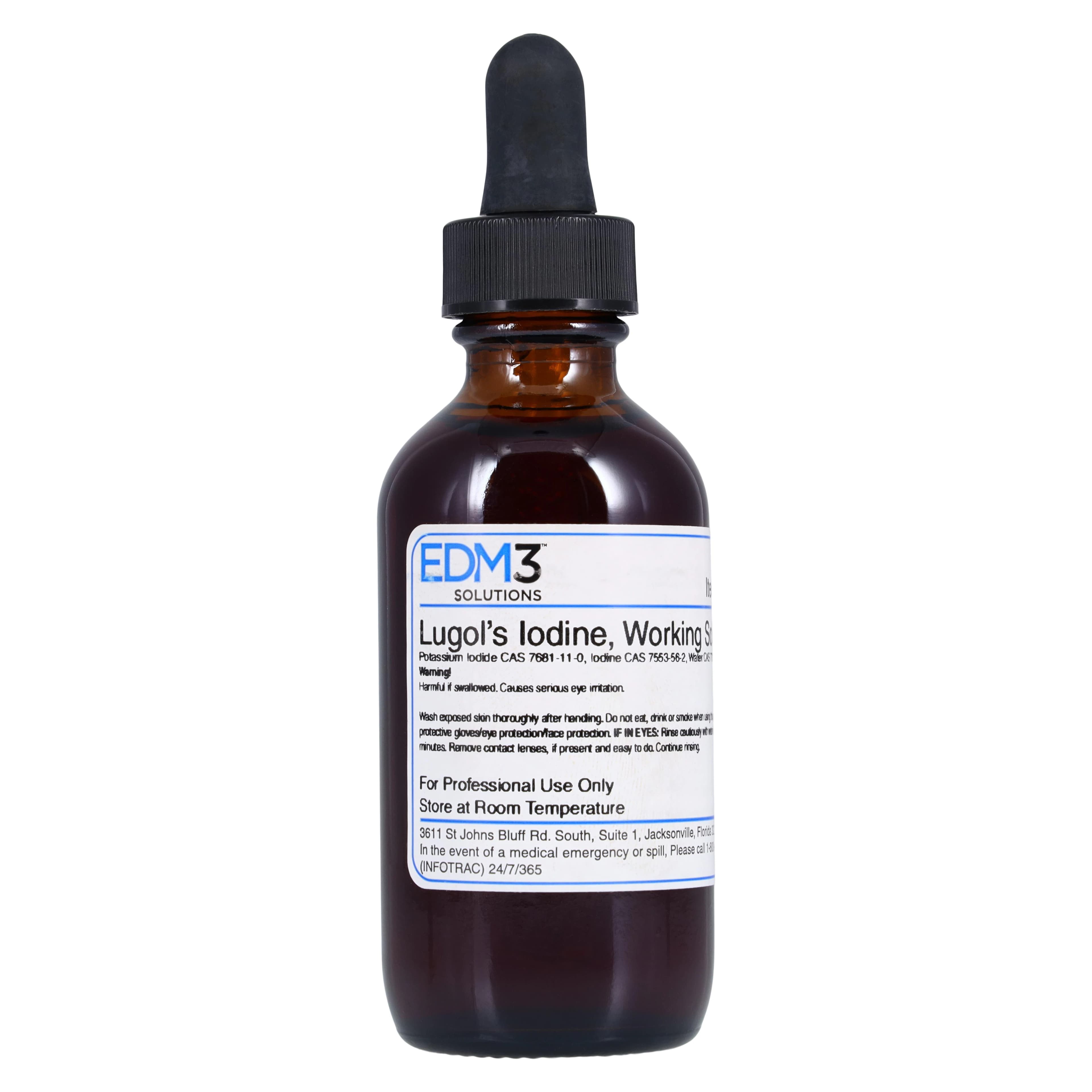 Lugol's Solution Iodine 2 oz with Dropper - Lugols Solution w/Dropper - Image 1
