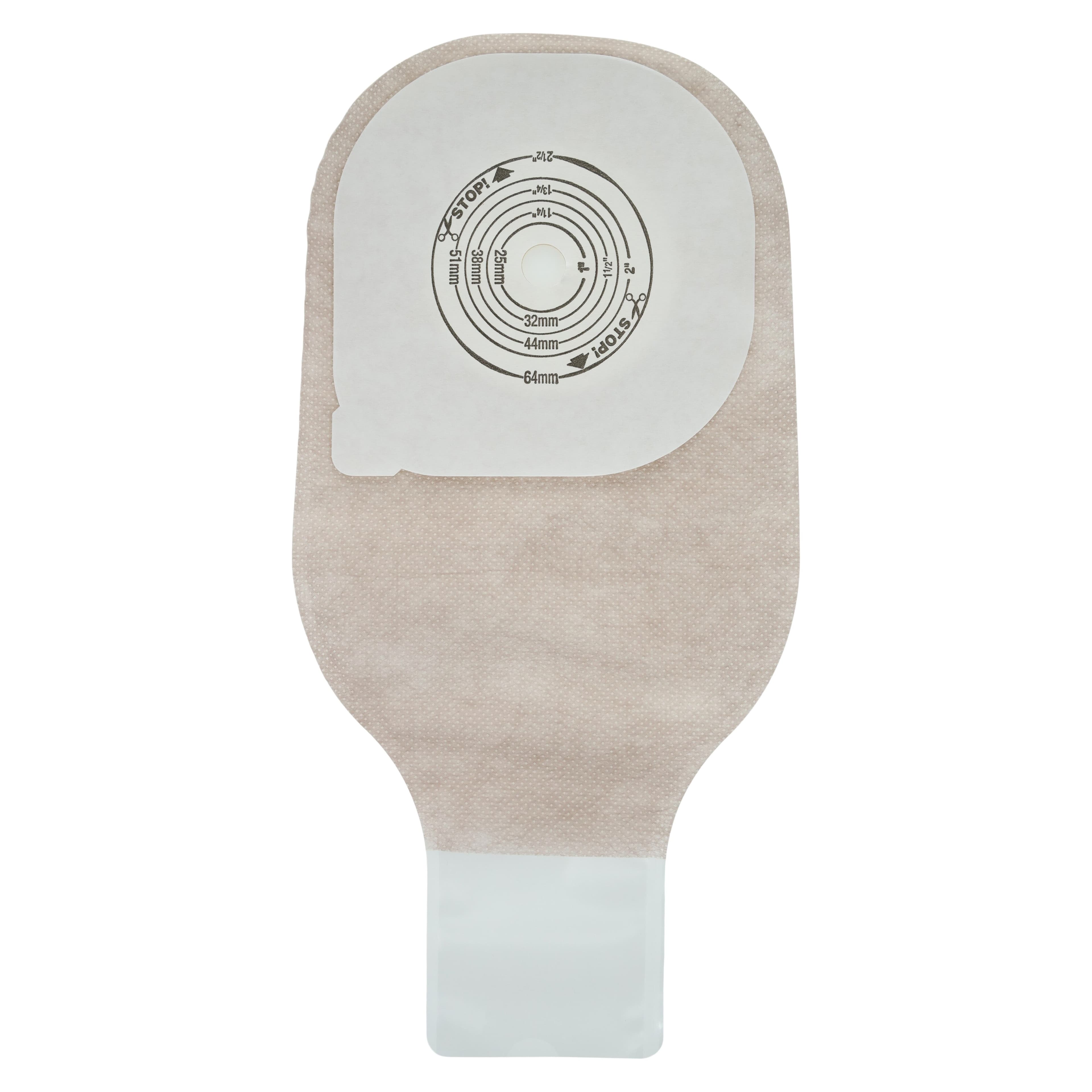 Hollister Premier 1-Piece 12" Colostomy Pouch, Ultra-Clear, Cut-To-Fit, with Clamp thumbnail 2