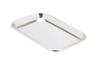 Miltex Mayo Tray Size 10, 10" x 6-1/2" x 23/32", Non-Perforated Stainless Steel, Single Tray - Miltex Mayo Tray Size 10, 10" x 6-1/2" x 23/32", Non-Perforated Stainless - Image 1