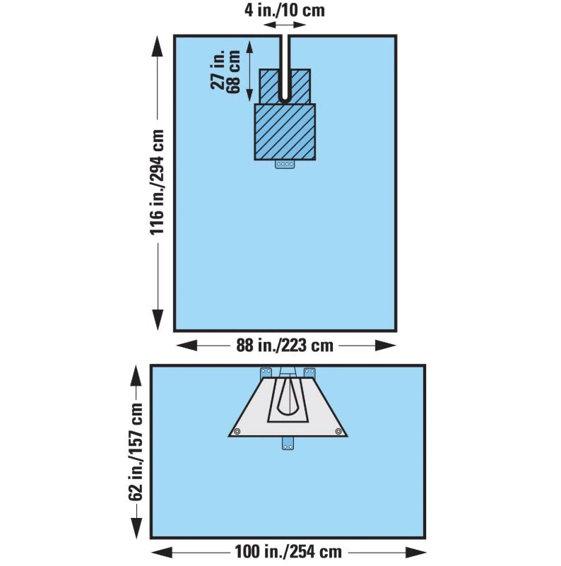 Halyard Shoulder Drape Pack, 2-Piece, Sterile - Drape Shoulder 2 Piece ST - Image 1