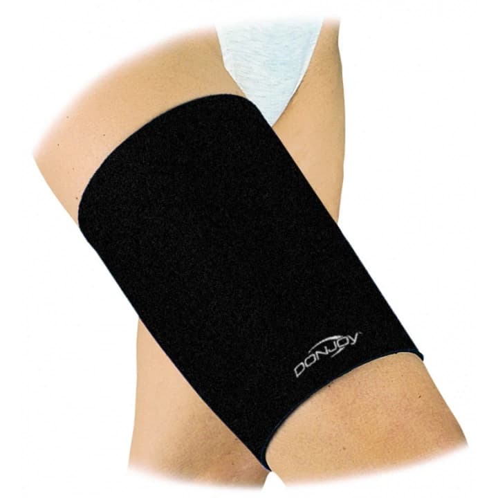 DonJoy Compression Support Thigh, Adult Small, Black, 15.5-18.5" - Support Thigh Black - Image 1