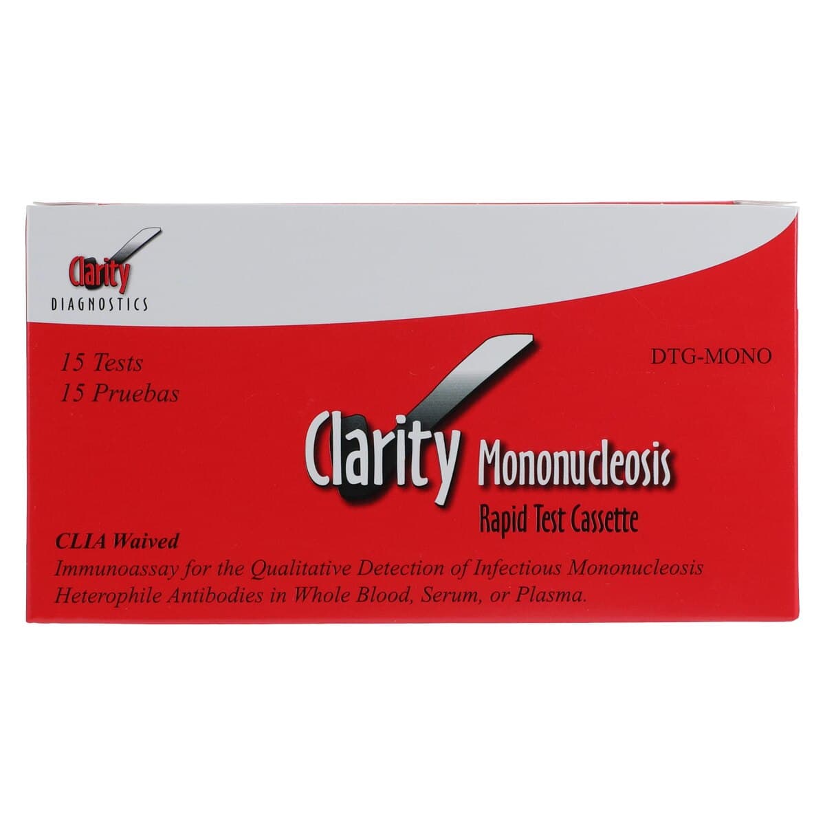 Clarity Mononucleosis Rapid Test Kit, CLIA Waived, Whole Blood, 15 Tests/Box thumbnail 7