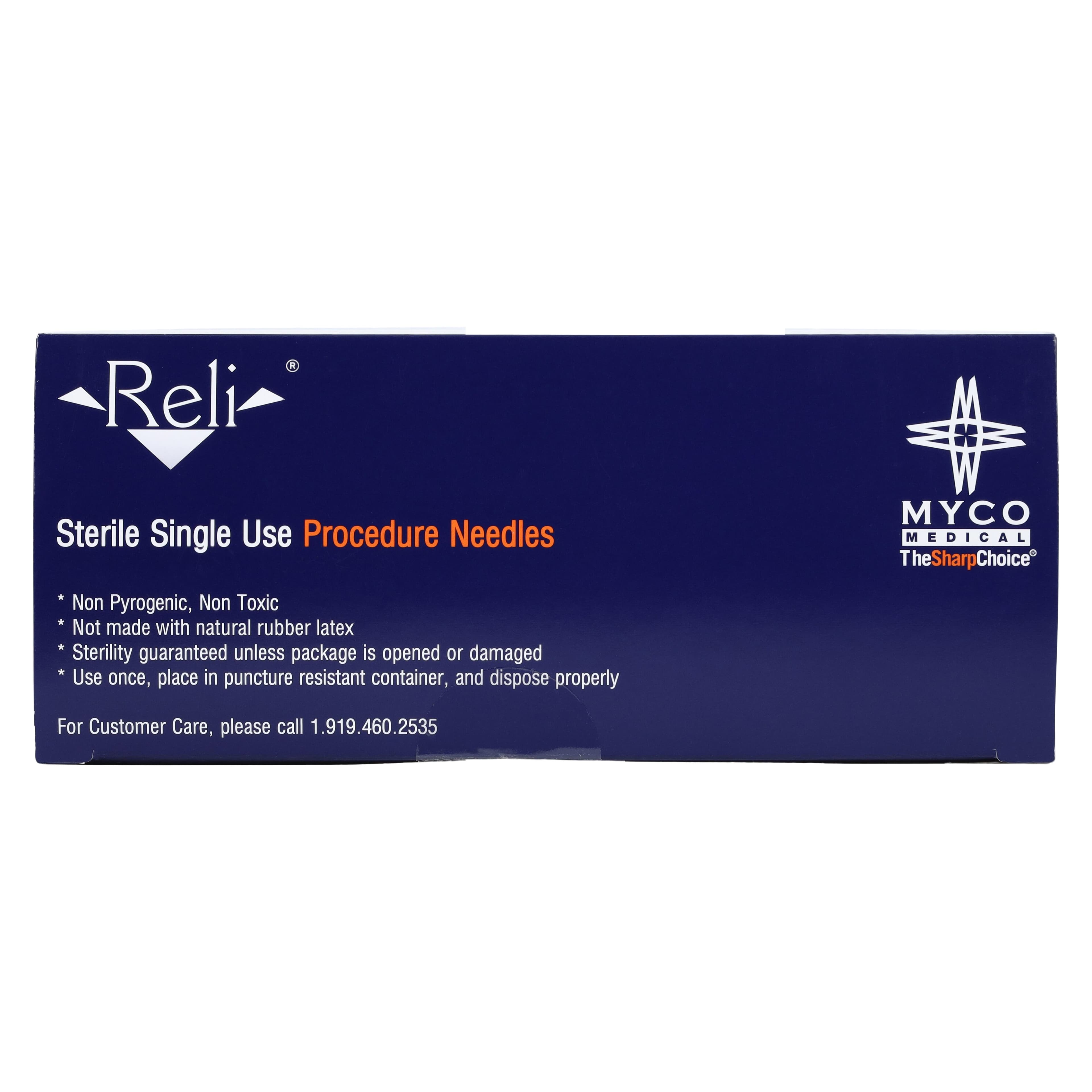 Myco Medical Reli Quincke Point Spinal Needle, 25G x 5", Orange, Sterile, 25/Bx, SN25G501 thumbnail 7