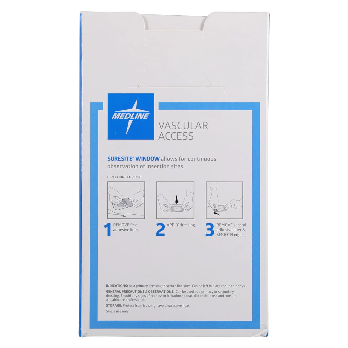 Medline Suresite Transparent Window Dressing, 2.375" x 2.75", Sterile, 100/Box thumbnail 5