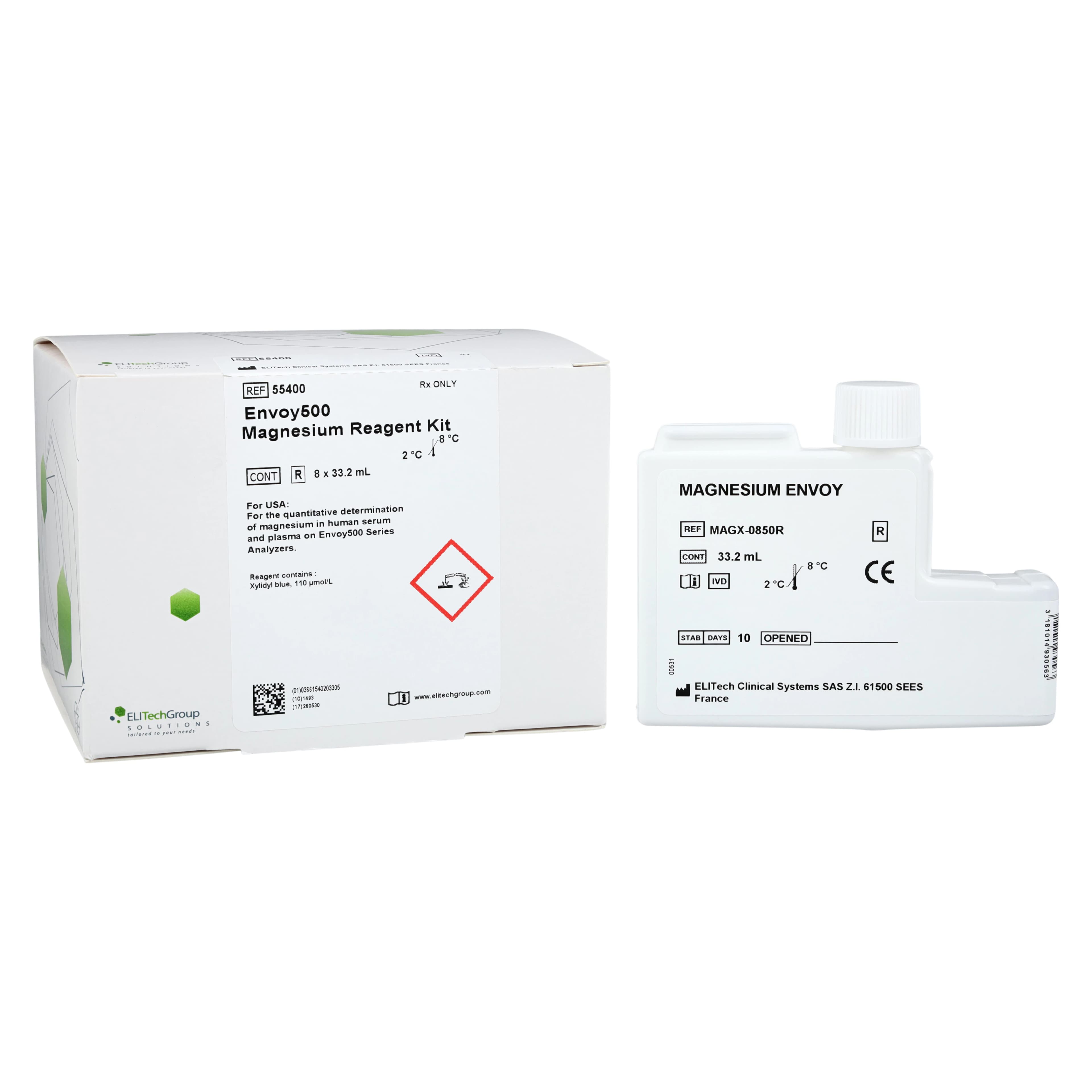Envoy Magnesium Reagent Kit, 8x45mL, 800 Count thumbnail 2