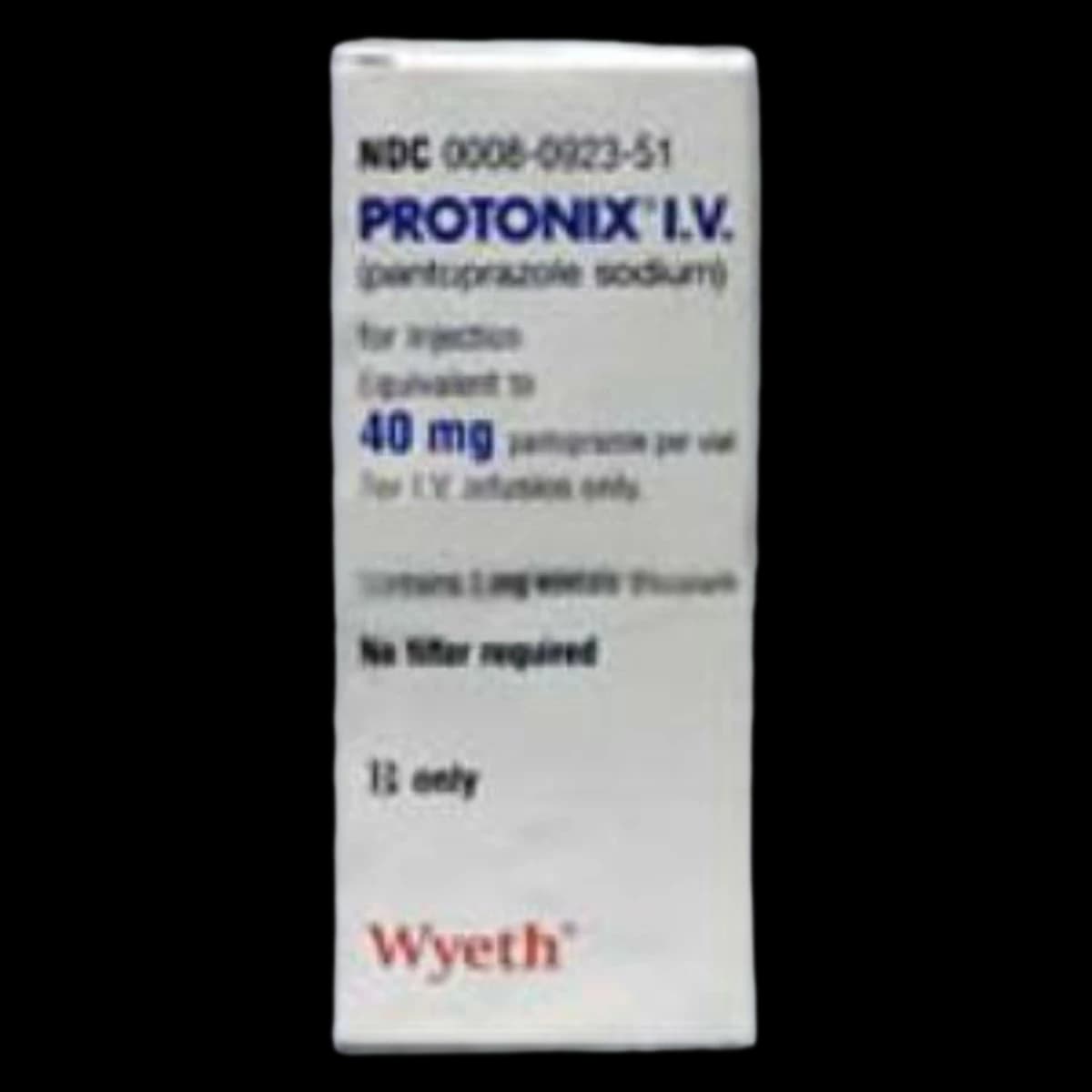 Protonix IV Vial, Pantoprazole 40mg/Vial, Single Dose Vial, 10/Package - Protonix IV Vial - Image 1
