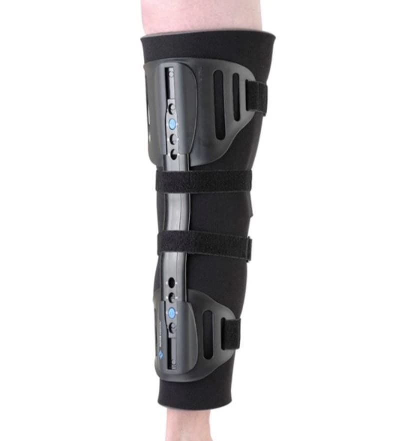 Ossur Exoform Knee Immobilizer, Adult, Full Foam, Up to 28" Leg Length, Black - Immobilizer Exoform Knee Black - Image 1