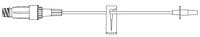B. Braun Ultra Site Needleless IV Extension Set, 8" Male Luer Slip Connector, Removable Slide Clamp, 100/Case - Ultra Site Extension Set - Image 1