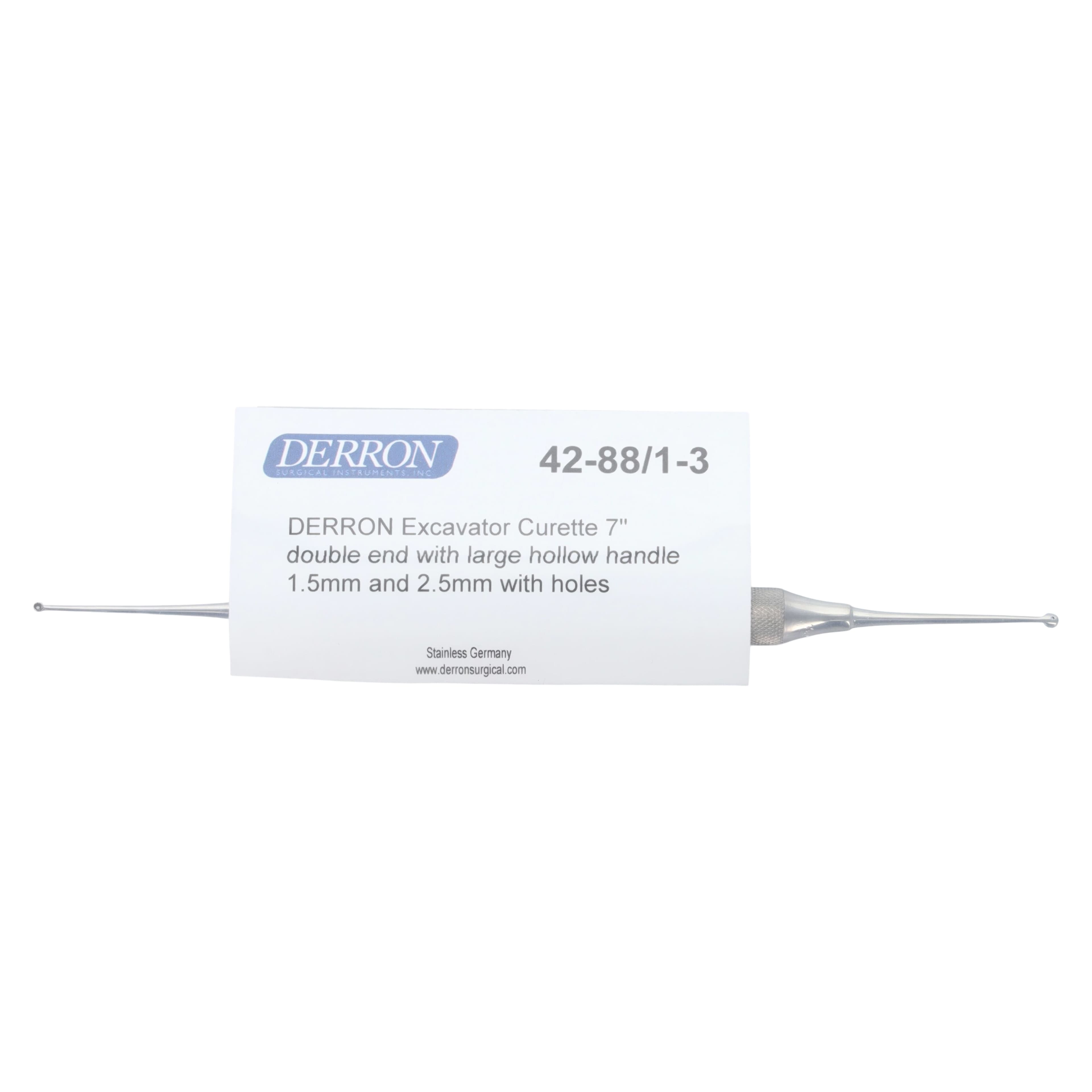Derron Surgical Instruments Curette #94 Double Ended, Comfort Grip Podiatry Excavator, 7" Stainless Steel thumbnail 6