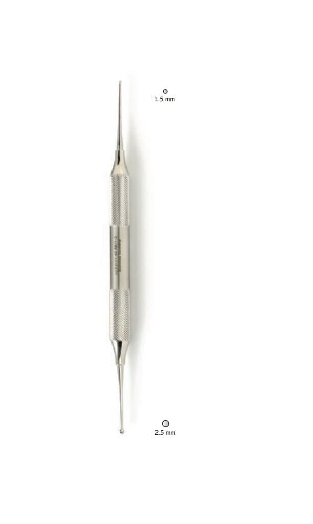 Derron Surgical Instruments Curette #94 Double Ended, Comfort Grip Podiatry Excavator, 7" Stainless Steel thumbnail 2