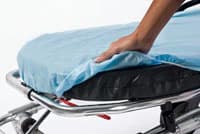 Graham Medical SnugFit Barrier Fitted Sheet, Non-Sterile, 30 in x 84 in, Blue, 50/Case - SnugFit Fitted Sheet NW/Poly - Image 1